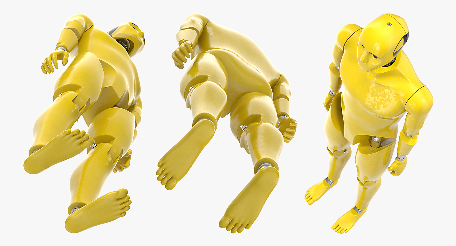 3D Crash Test Dummy Rigged model