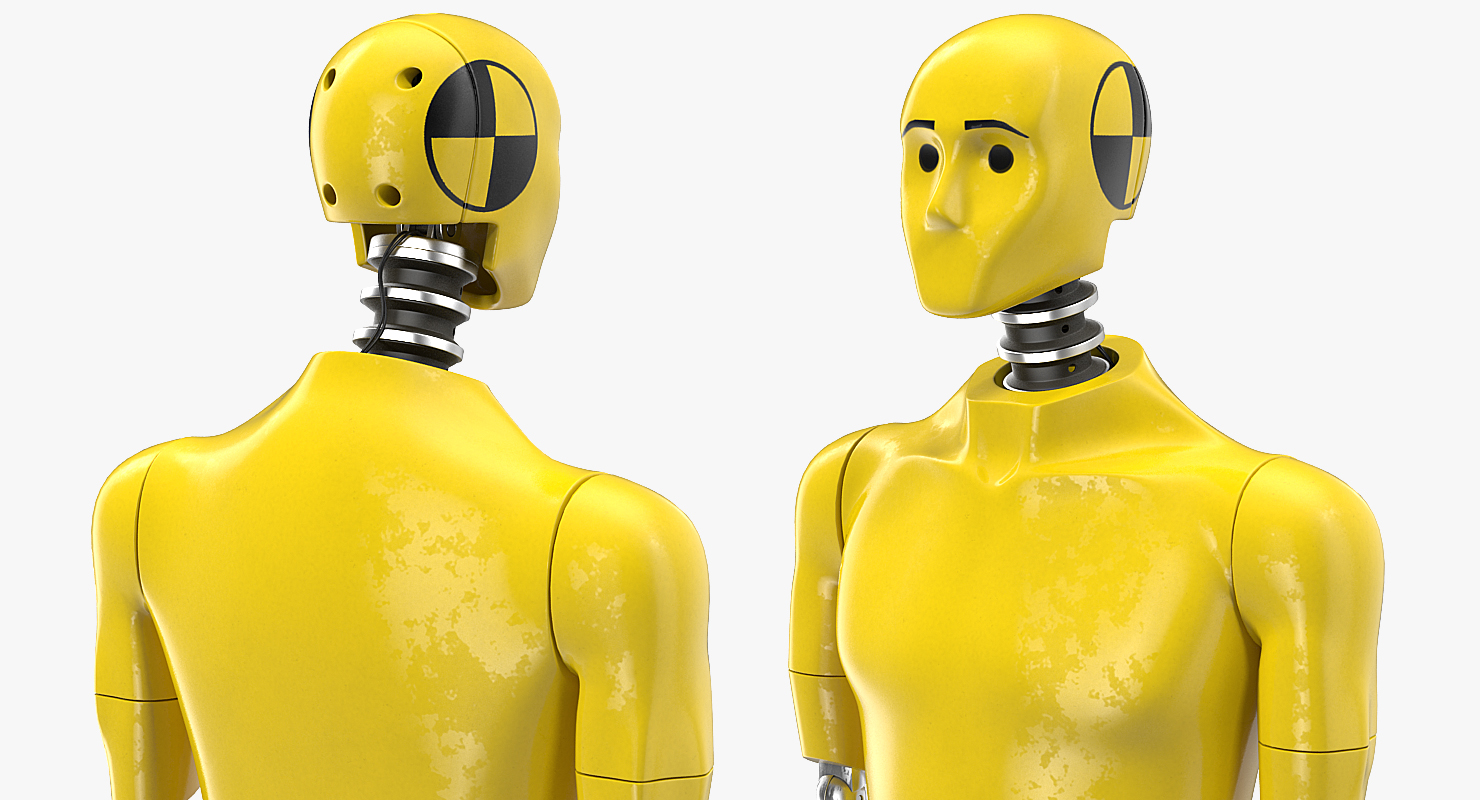3D Crash Test Dummy Rigged model