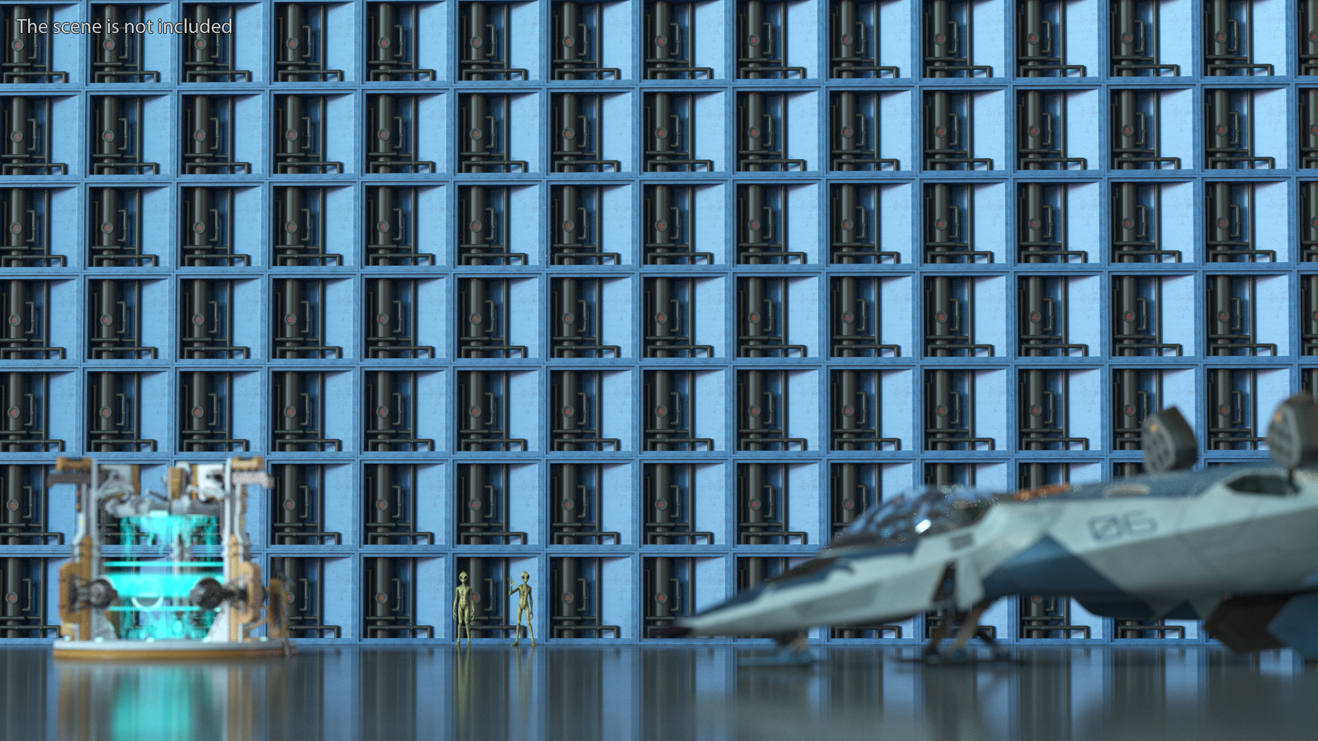 Sci-Fi Wall Panels Set 3D