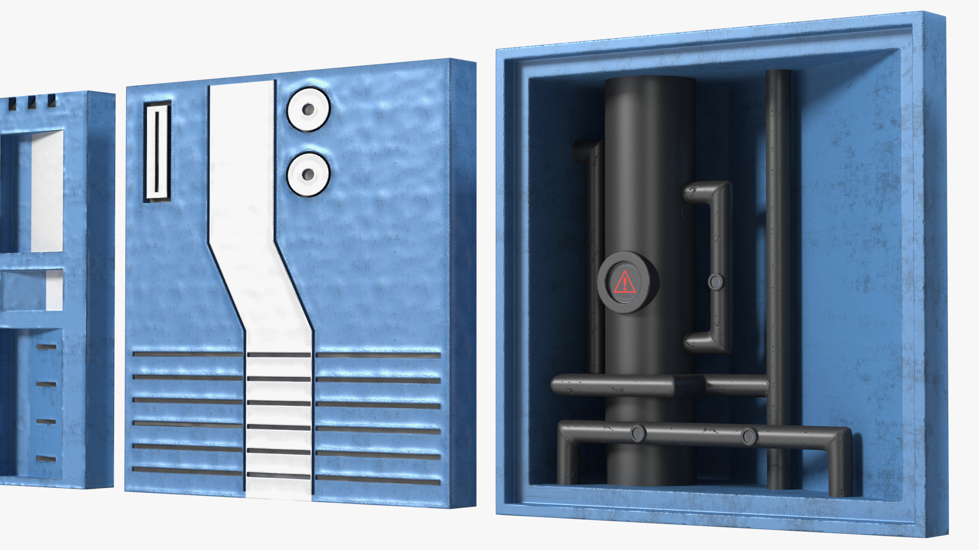 Sci-Fi Wall Panels Set 3D