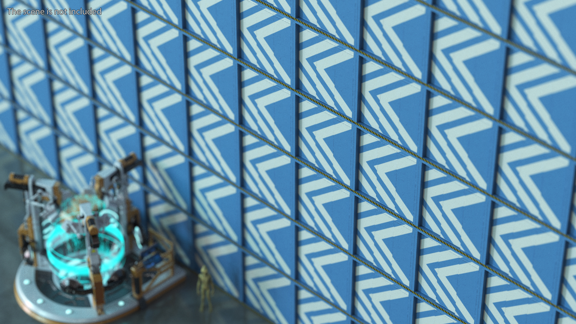 Sci-Fi Wall Panels Set 3D