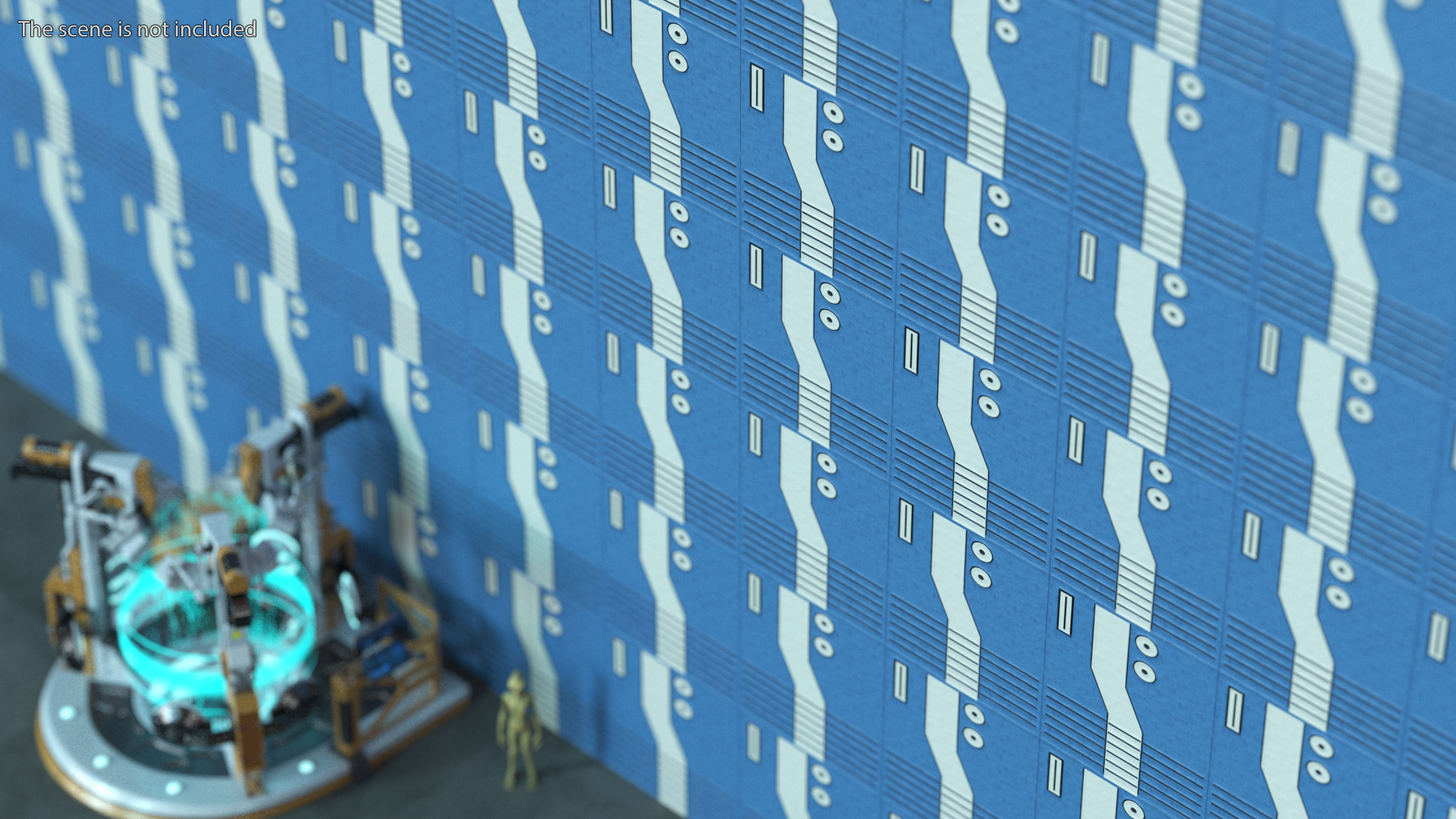 Sci-Fi Wall Panels Set 3D