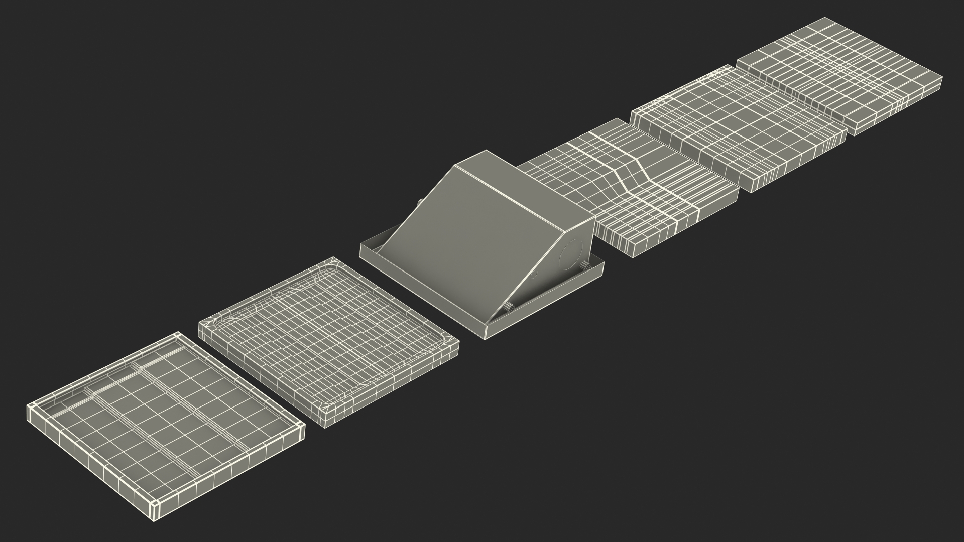 Sci-Fi Wall Panels Set 3D