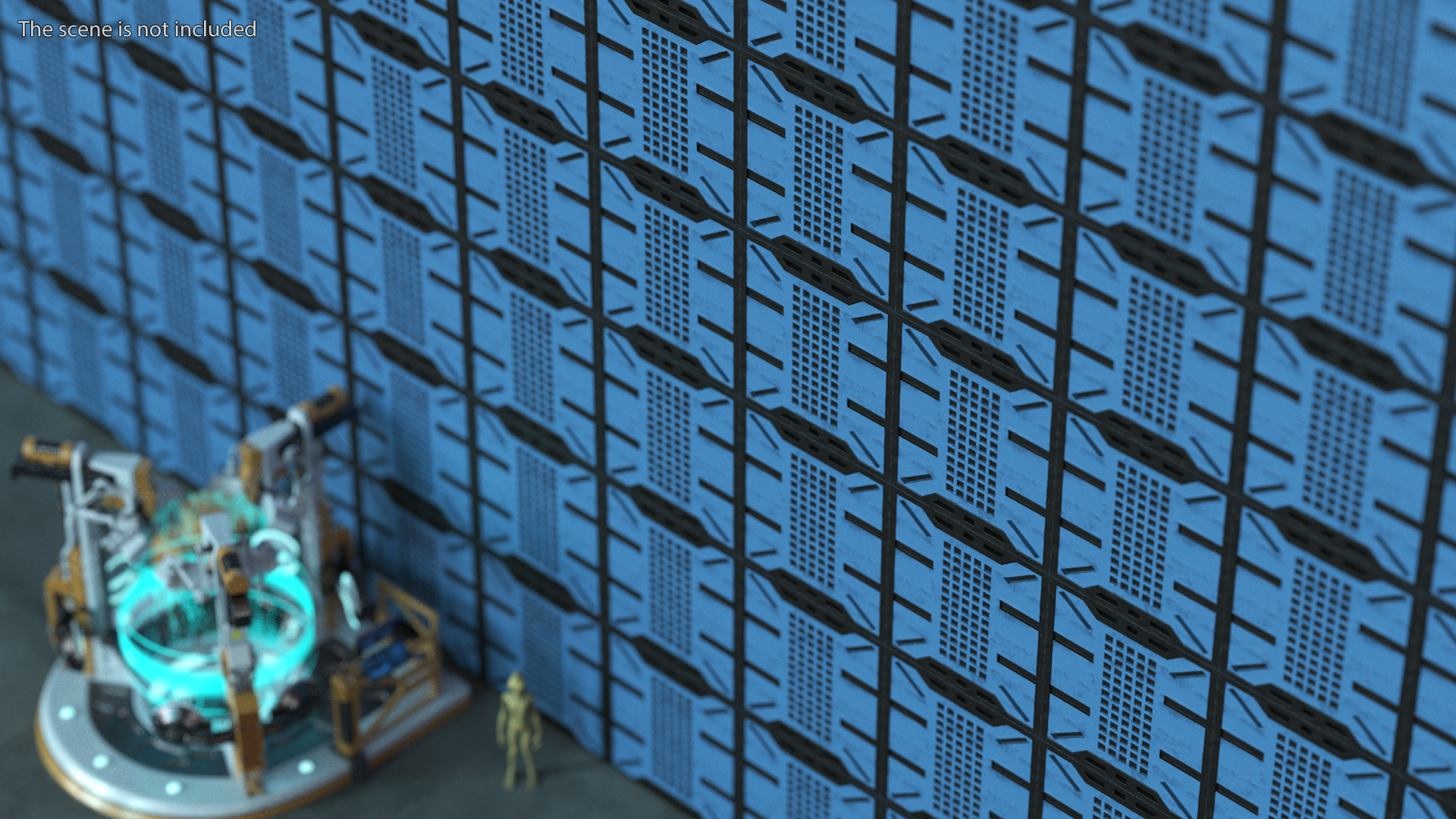 Sci-Fi Wall Panels Set 3D