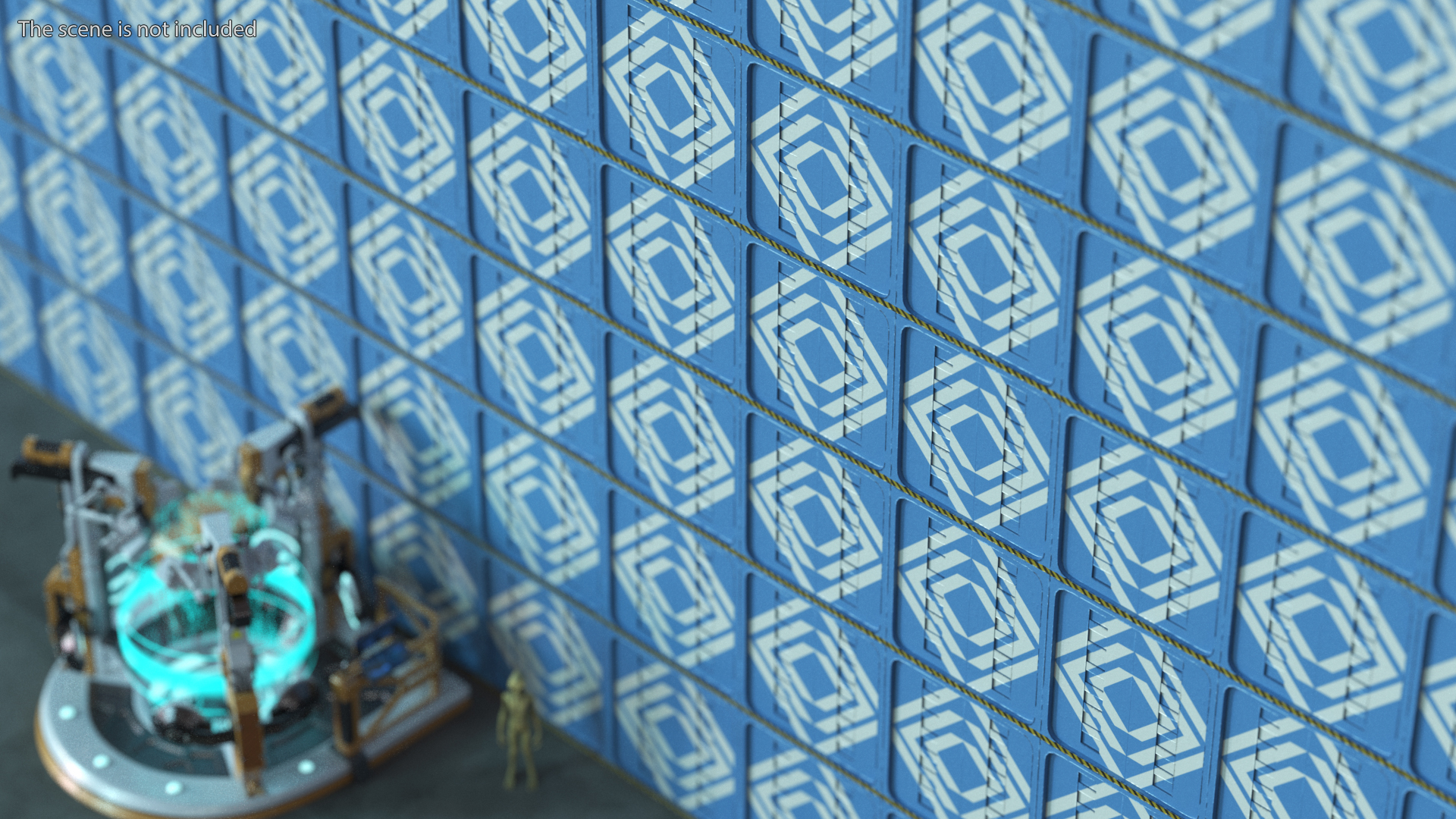 Sci-Fi Wall Panels Set 3D