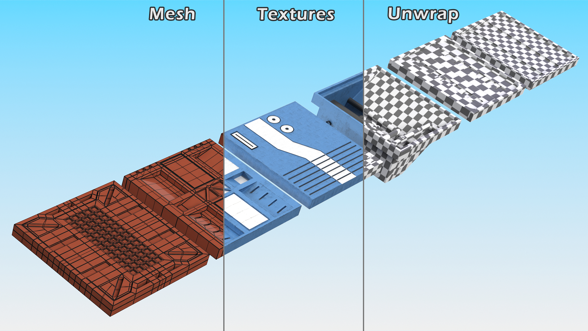 Sci-Fi Wall Panels Set 3D