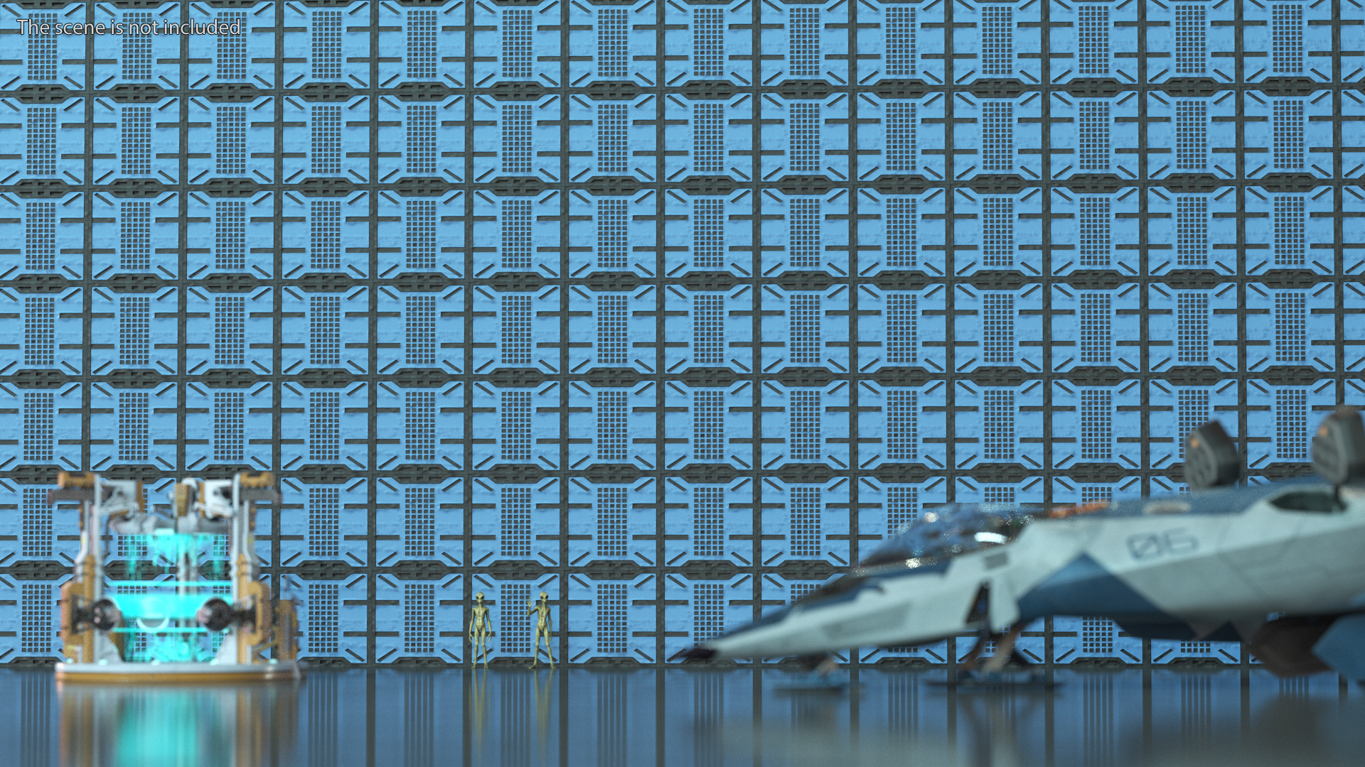 Sci-Fi Wall Panels Set 3D