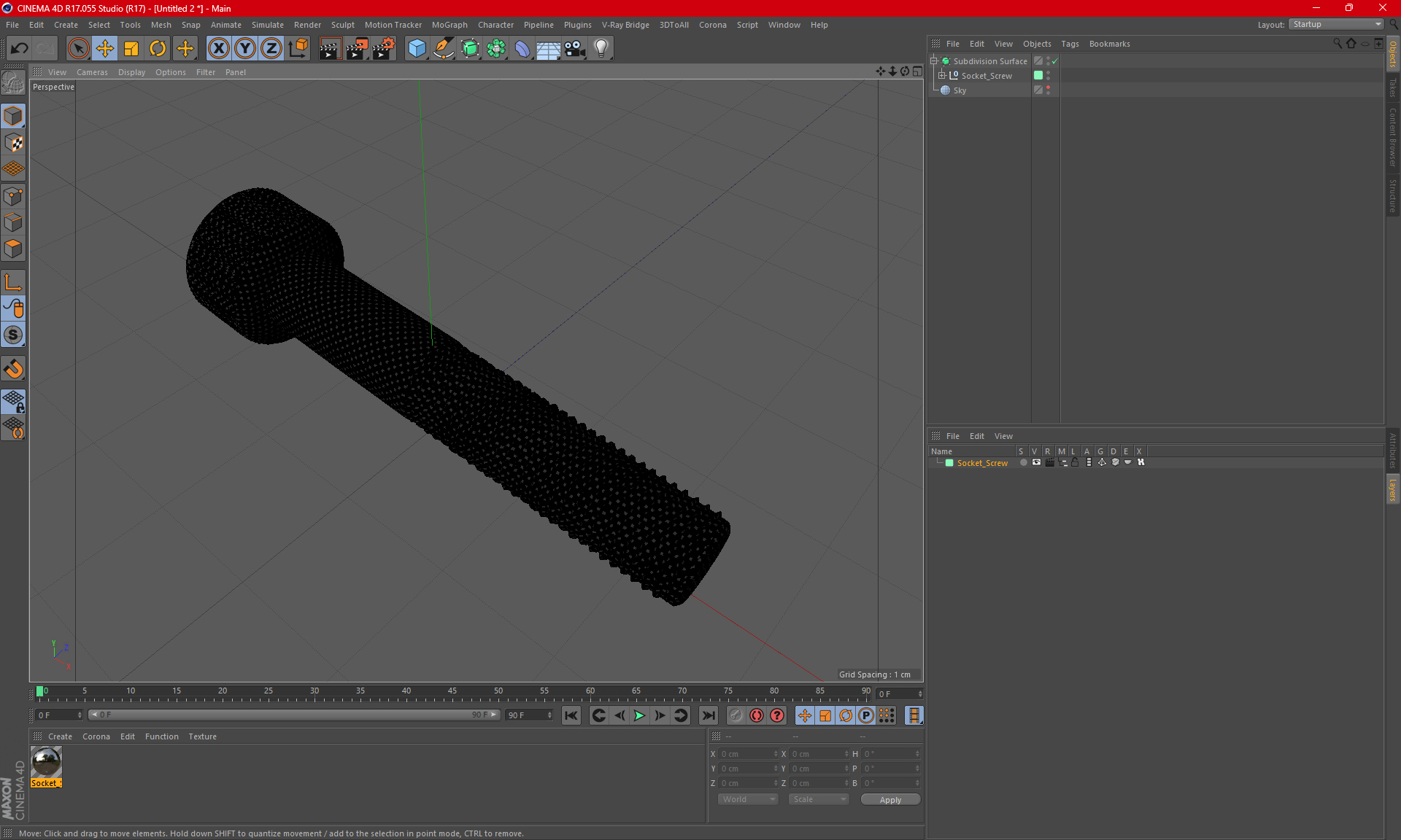 3D model Socket Screw for 3D Print