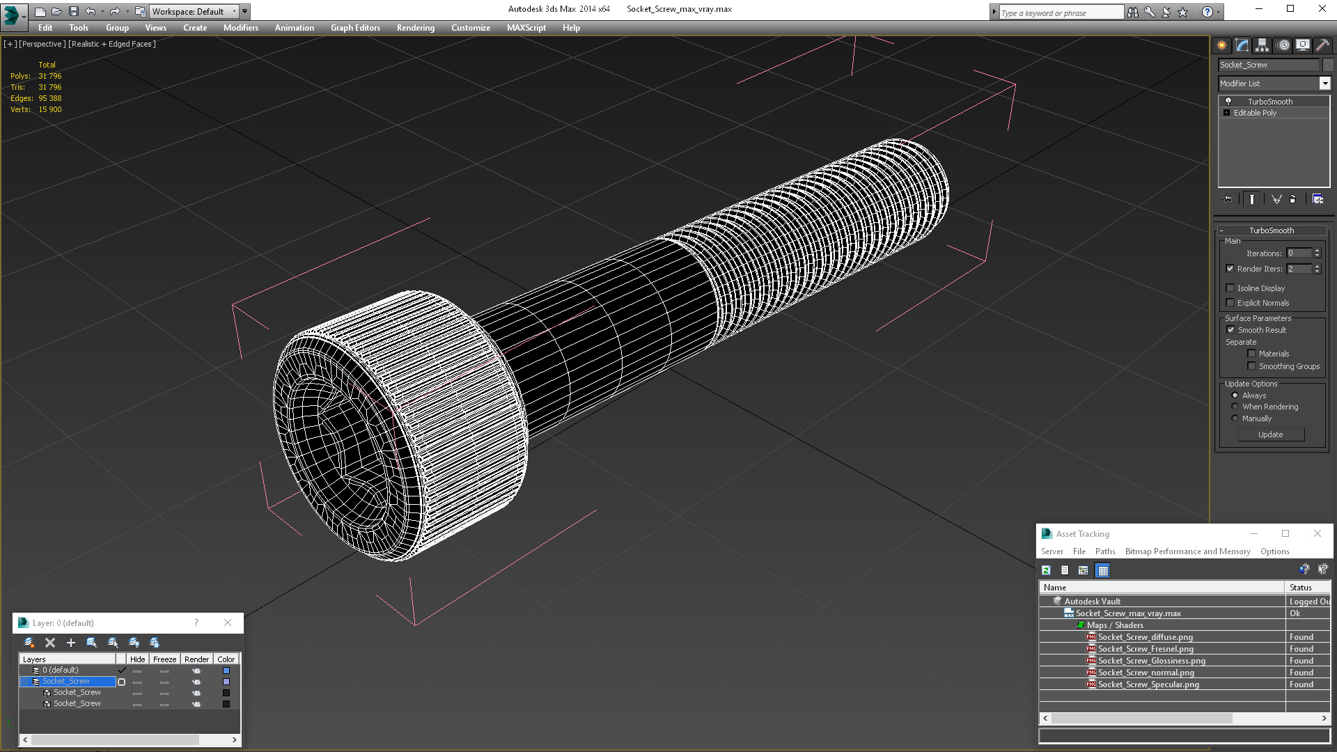 3D model Socket Screw for 3D Print