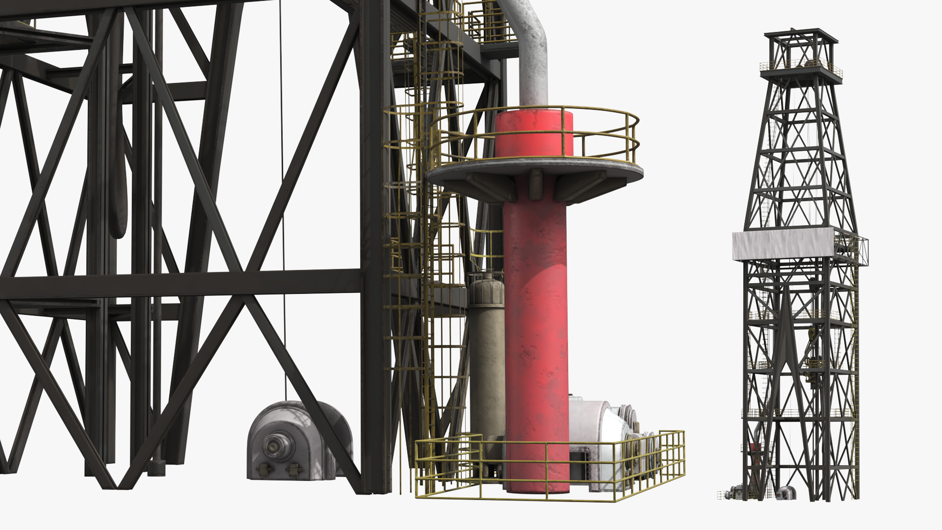 Offshore Oil Drilling Derrick Tower Structure - view 7