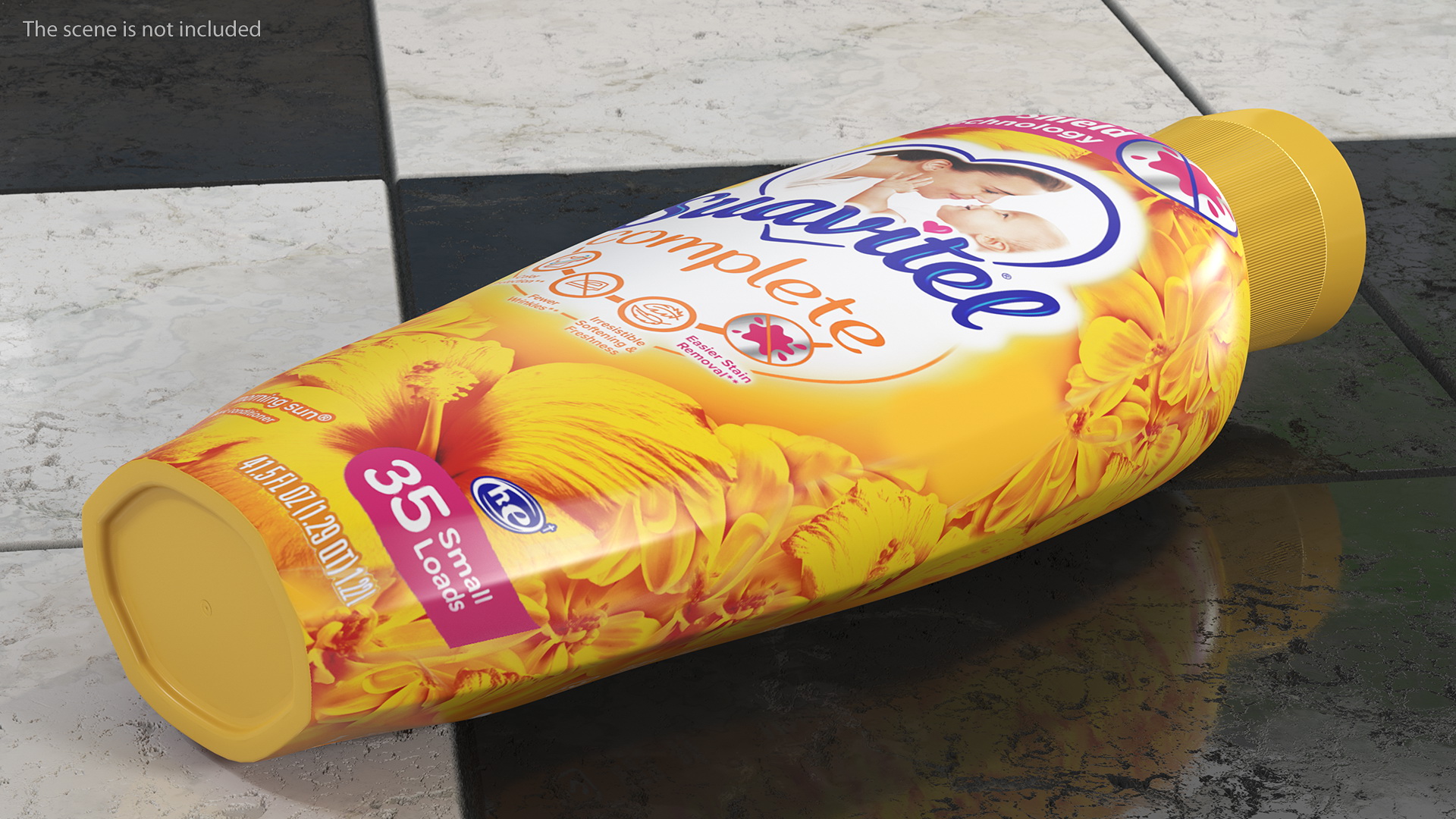 Suavitel Morning Sun Liquid Fabric Softener Small 3D model
