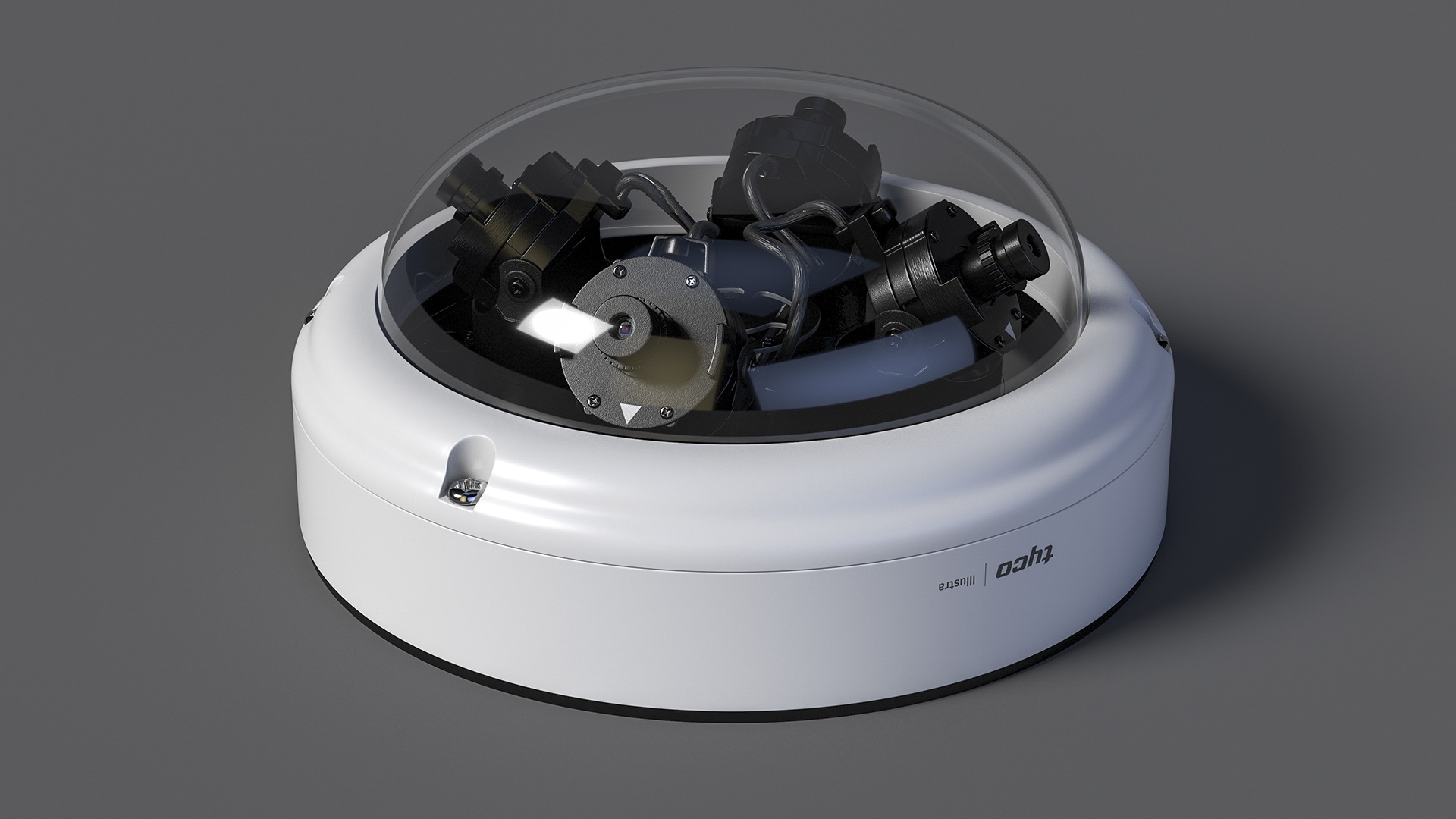 3D Tyco Illustra Flex Multi Sensor Camera model