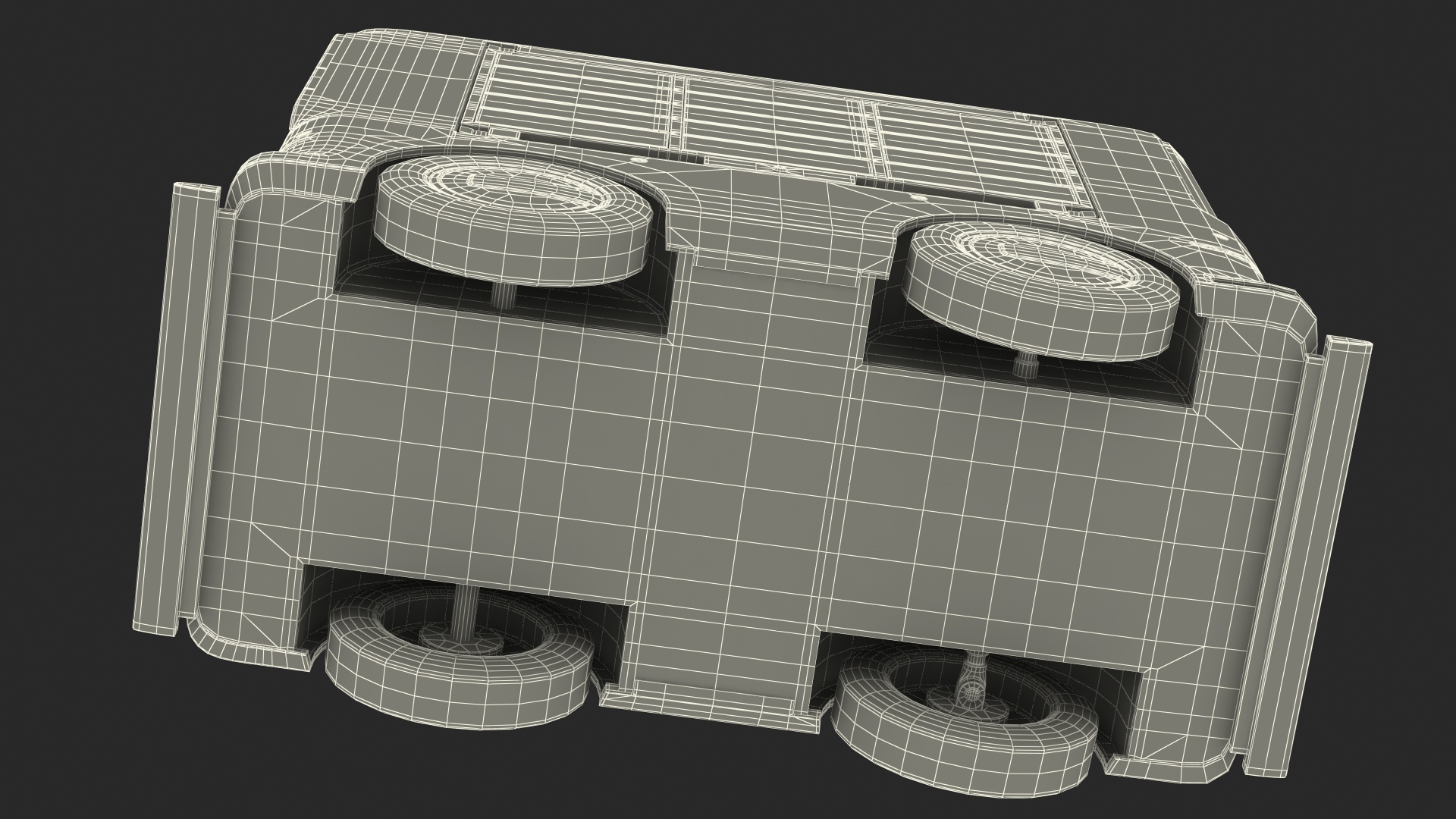 3D model Unmanned Ground Vehicle Delivery Robot Rigged