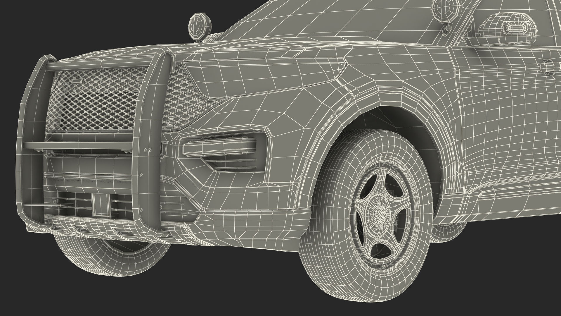 3D Police Interceptor SUV Exterior Only