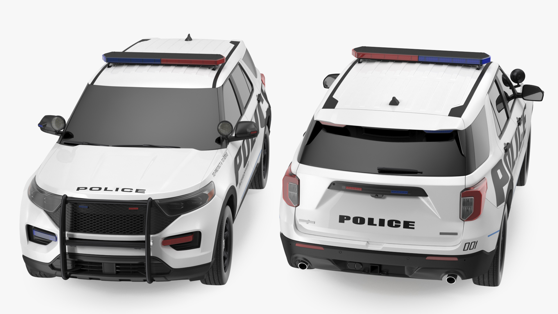 3D Police Interceptor SUV Exterior Only
