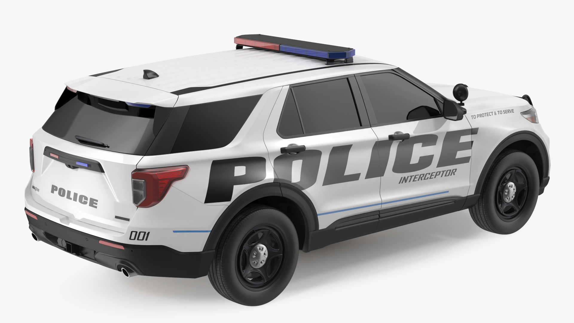 3D Police Interceptor SUV Exterior Only