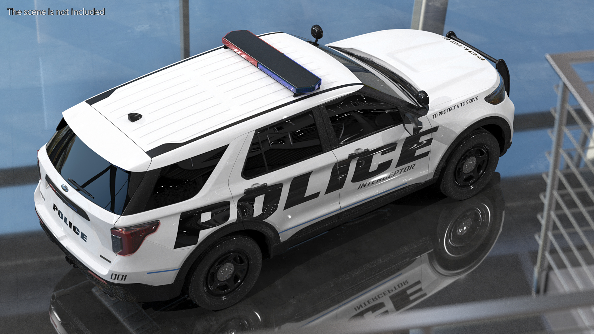 3D Police Interceptor SUV Exterior Only