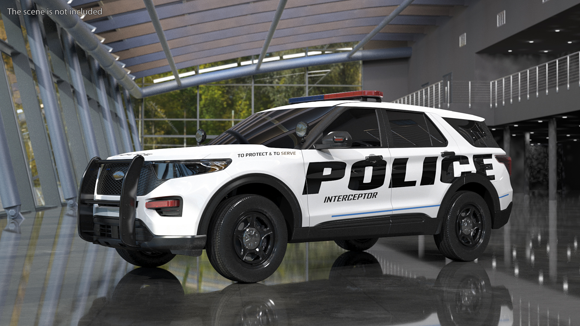 3D Police Interceptor SUV Exterior Only