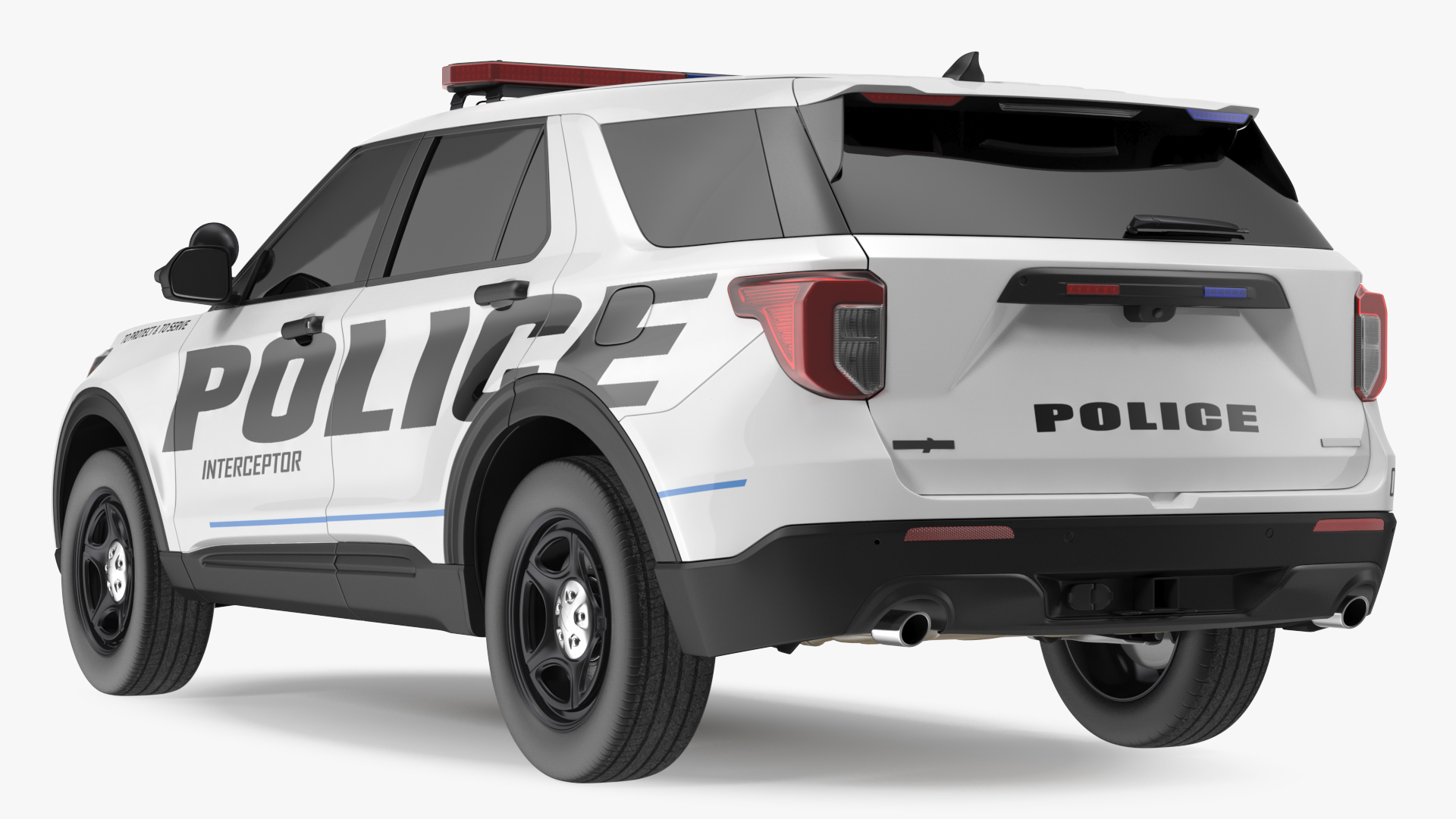 3D Police Interceptor SUV Exterior Only