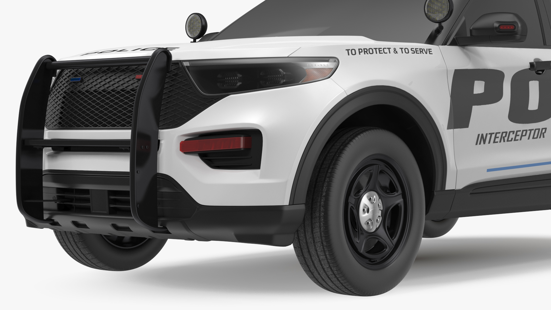 3D Police Interceptor SUV Exterior Only
