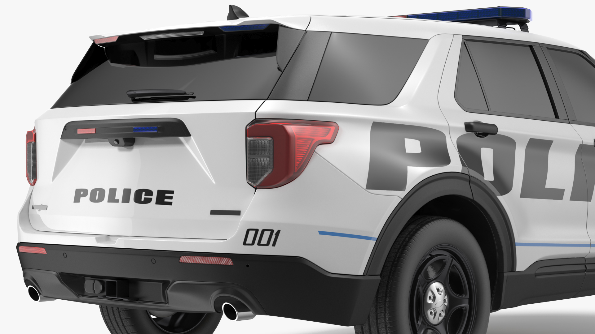 3D Police Interceptor SUV Exterior Only
