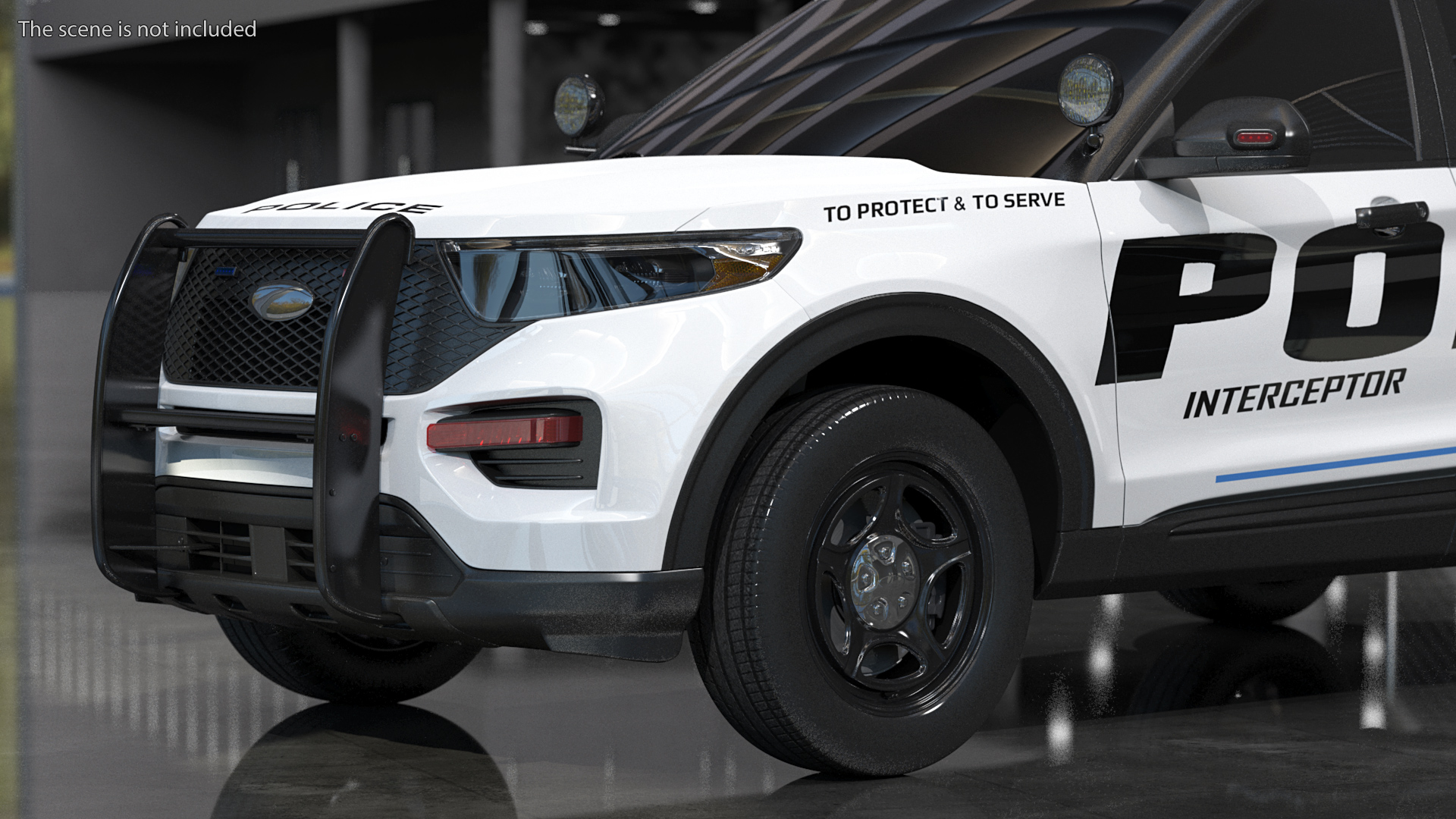 3D Police Interceptor SUV Exterior Only
