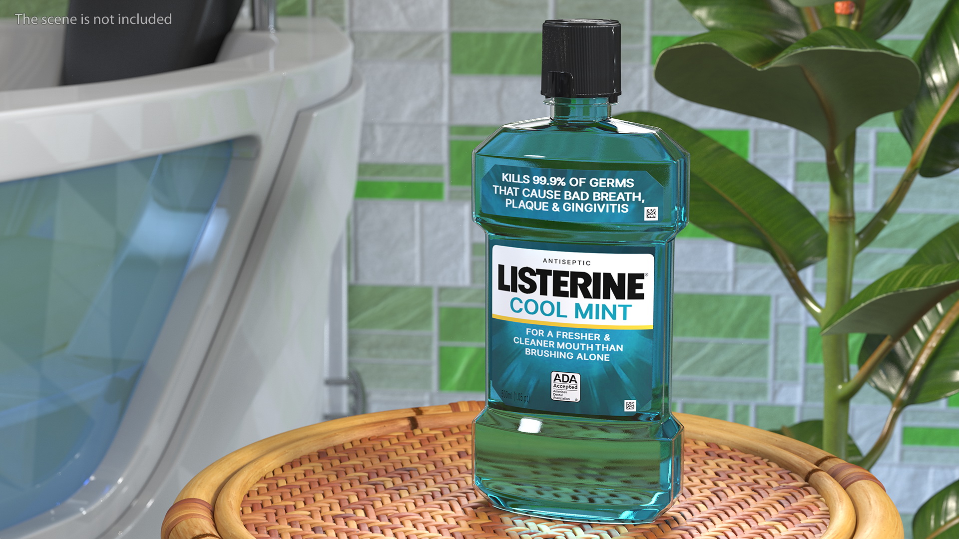 3D Listerine Cool Mint Antiseptic Mouthwash 500ml