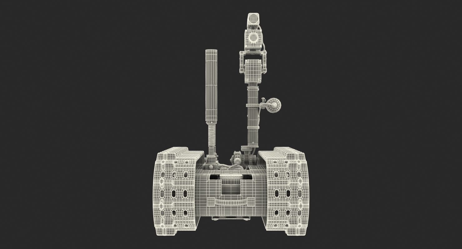 Multi Functional Tracked Military Robot 3D model