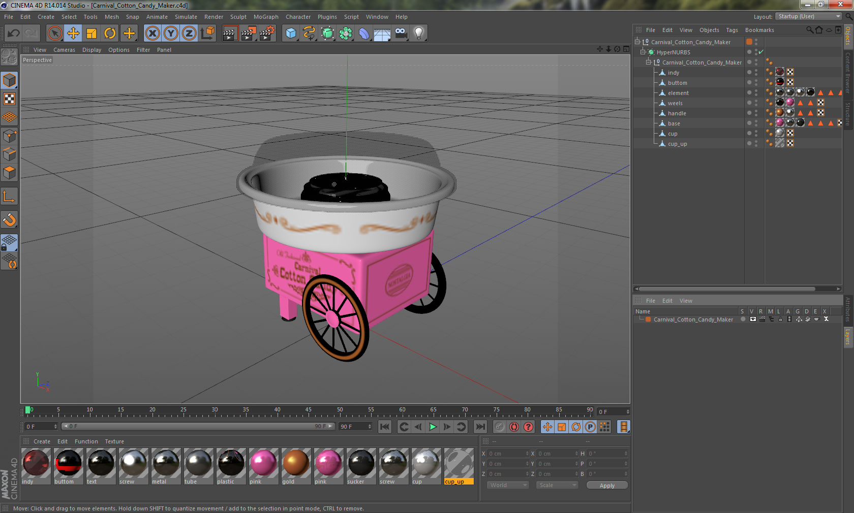 Carnival Cotton Candy Maker 3D