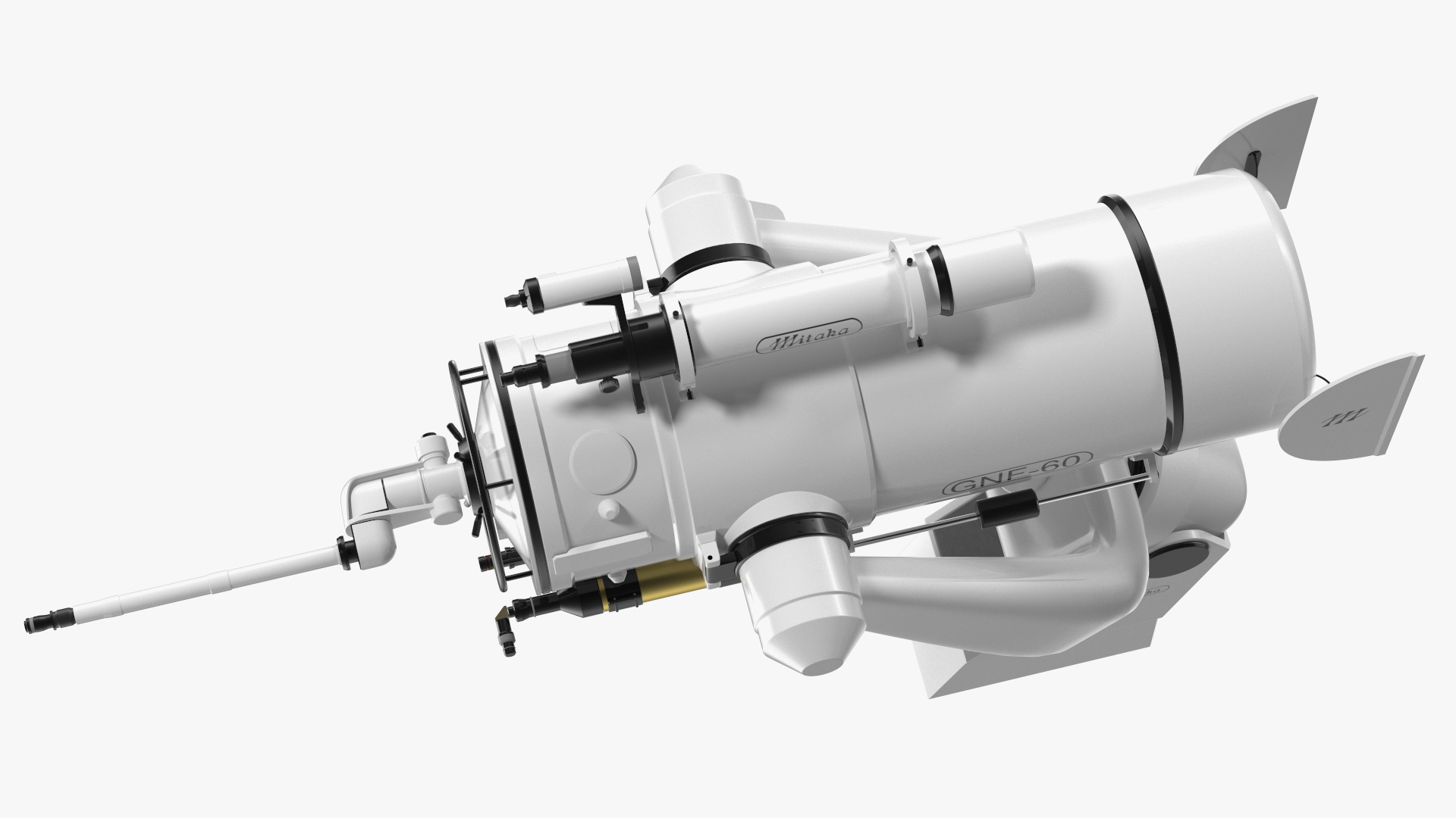 3D model Mitaka GNF60 Observatory Telescope Rigged for Cinema 4D