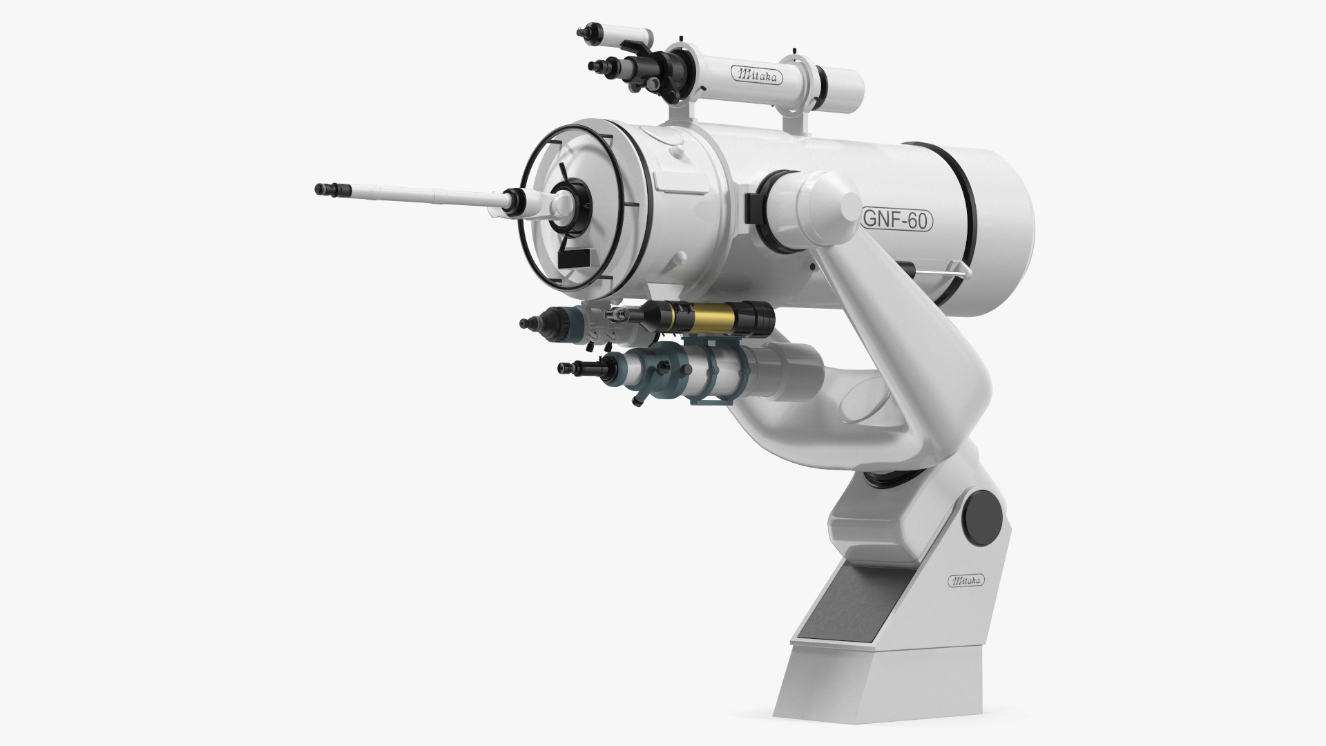 3D model Mitaka GNF60 Observatory Telescope Rigged for Cinema 4D