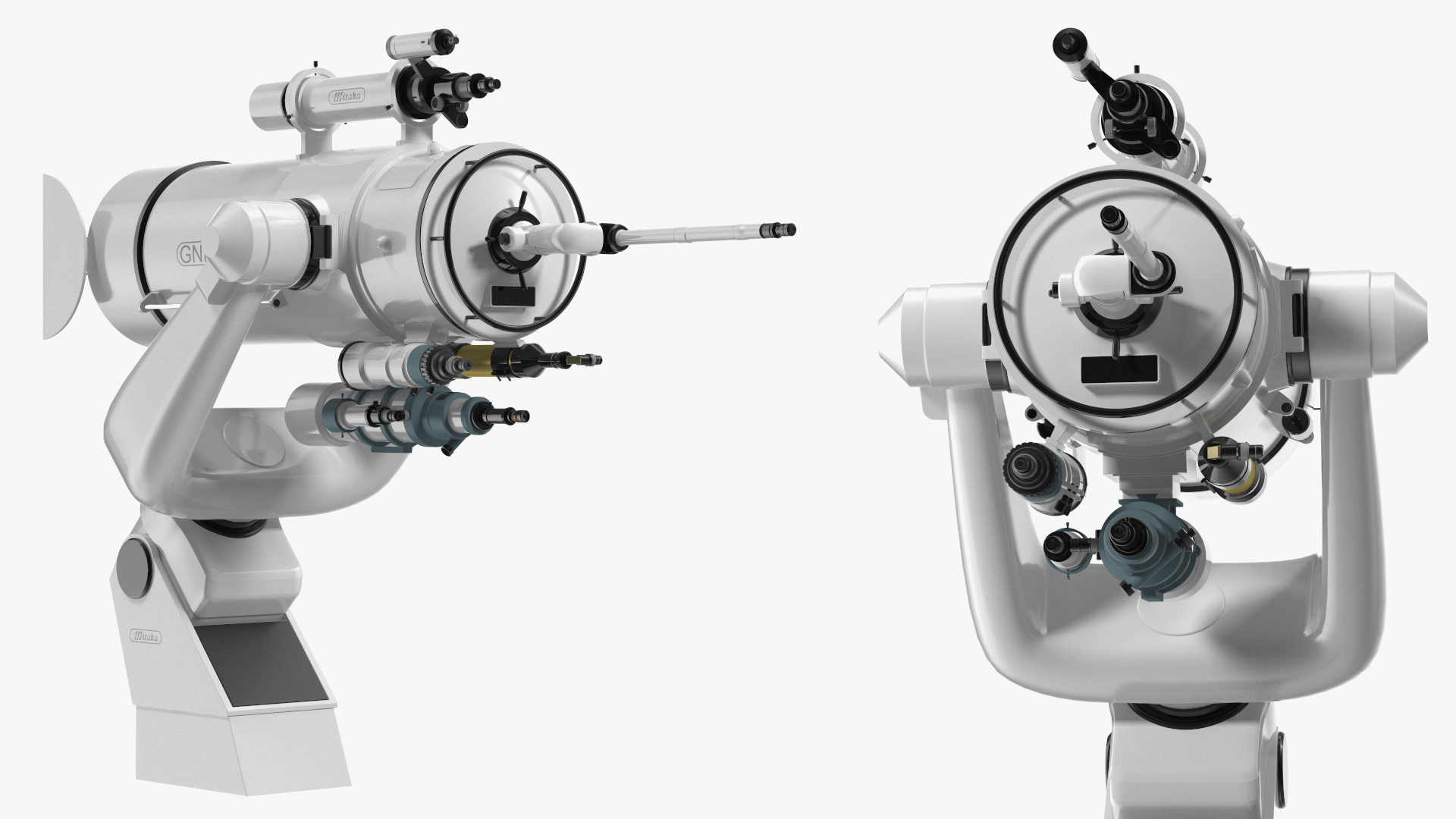 3D model Mitaka GNF60 Observatory Telescope Rigged for Cinema 4D