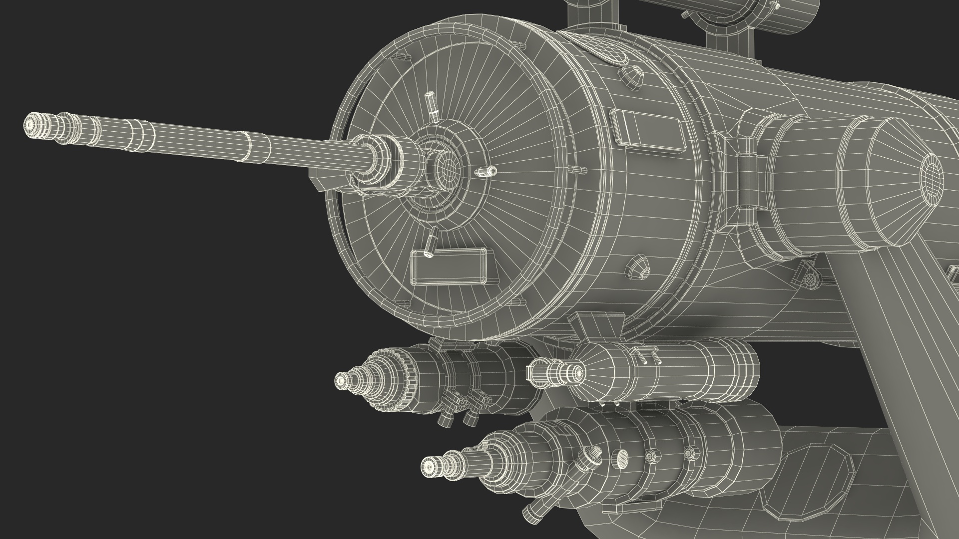 3D model Mitaka GNF60 Observatory Telescope Rigged for Cinema 4D