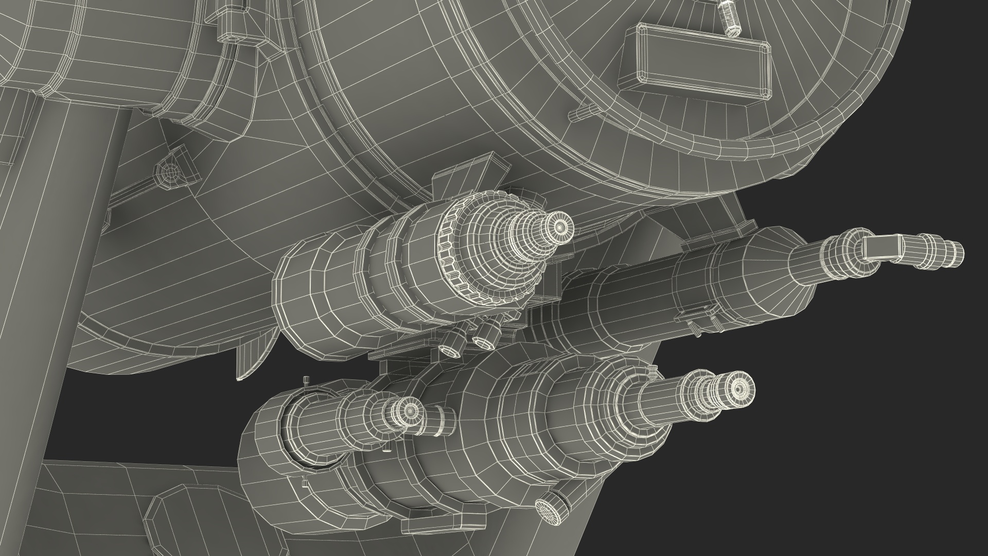3D model Mitaka GNF60 Observatory Telescope Rigged for Cinema 4D