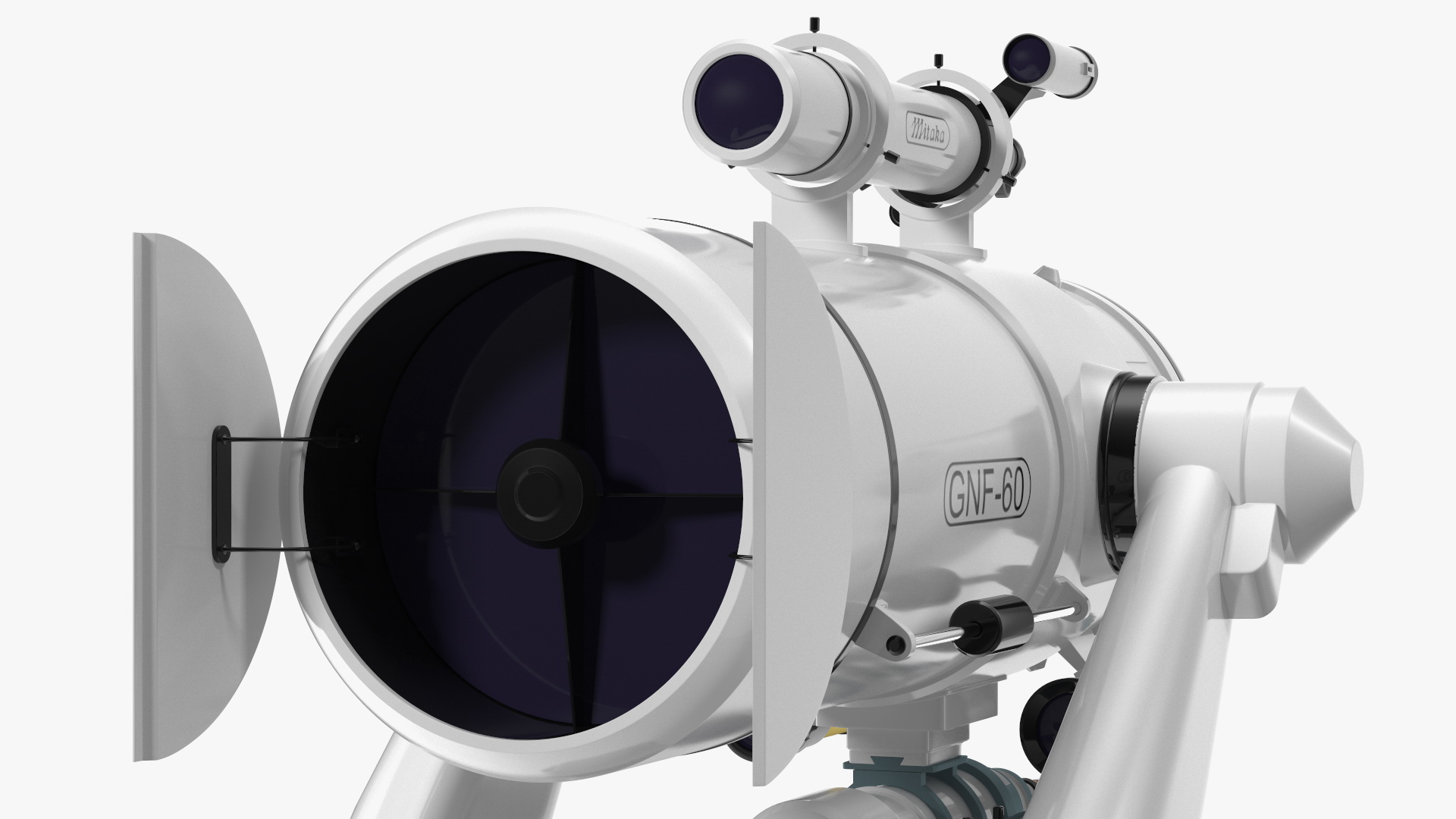 3D model Mitaka GNF60 Observatory Telescope Rigged for Cinema 4D