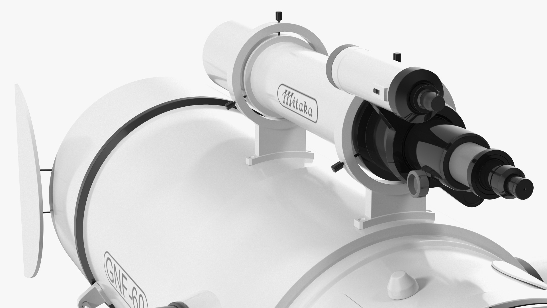 3D model Mitaka GNF60 Observatory Telescope Rigged for Cinema 4D