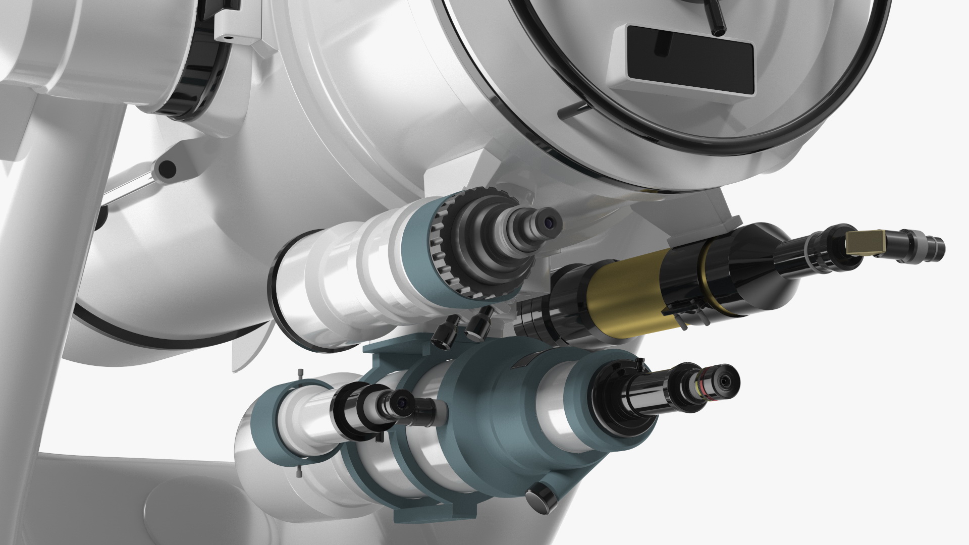 3D model Mitaka GNF60 Observatory Telescope Rigged for Cinema 4D