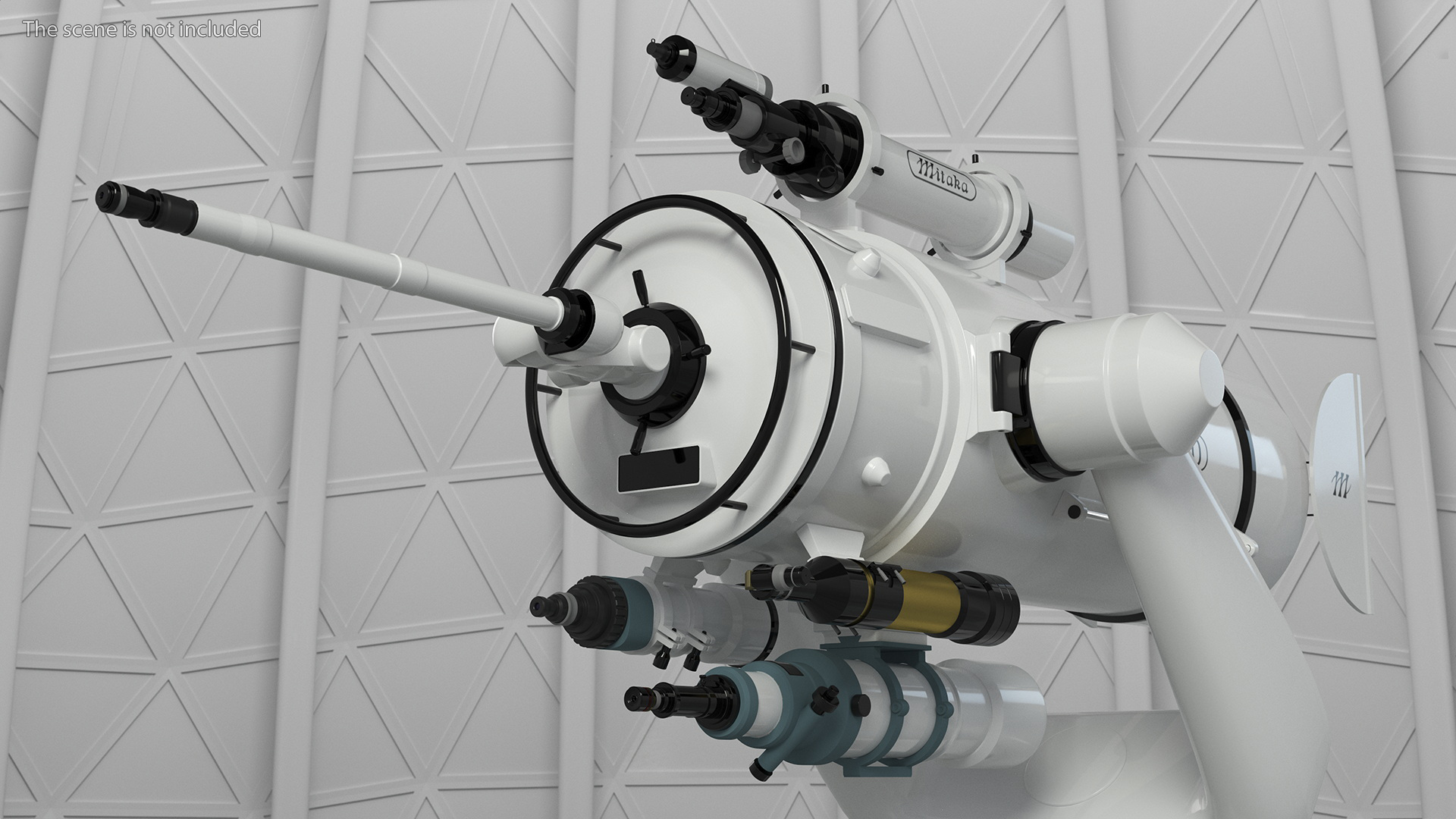 3D model Mitaka GNF60 Observatory Telescope Rigged for Cinema 4D