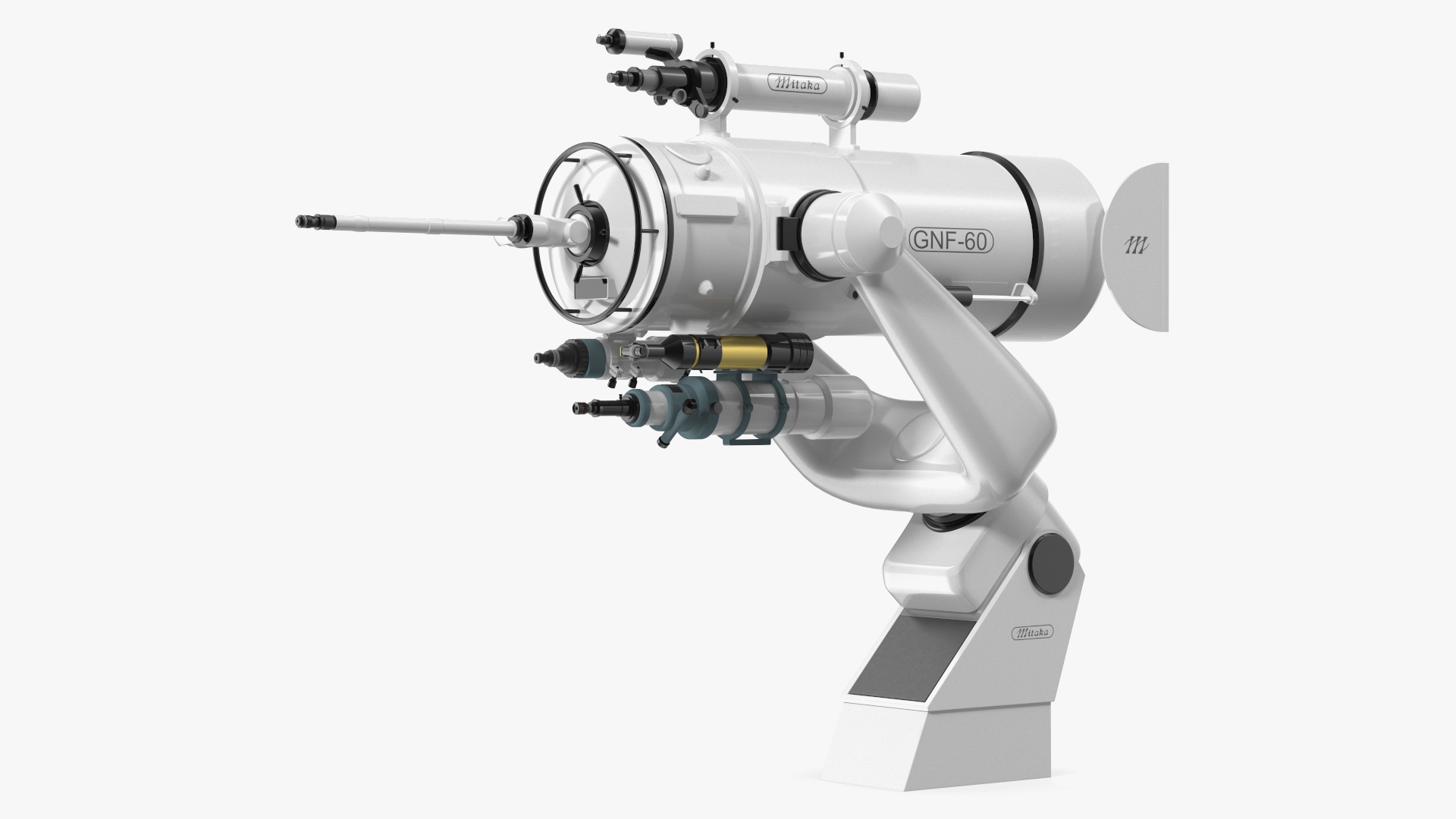 3D model Mitaka GNF60 Observatory Telescope Rigged for Cinema 4D