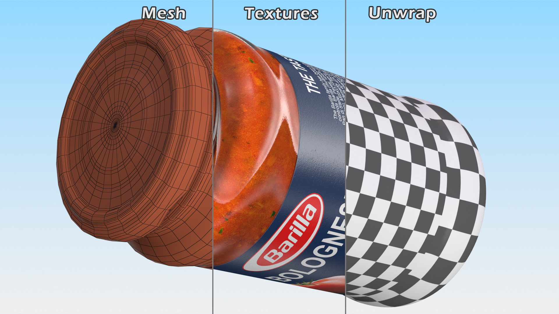 3D Barilla Meat Bolognese Sauce model