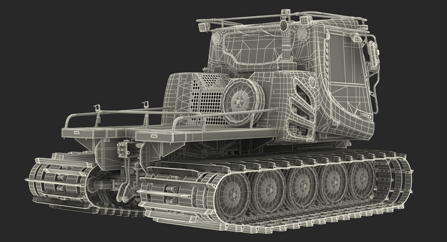 3D model Snowy PistenBully Snowcat