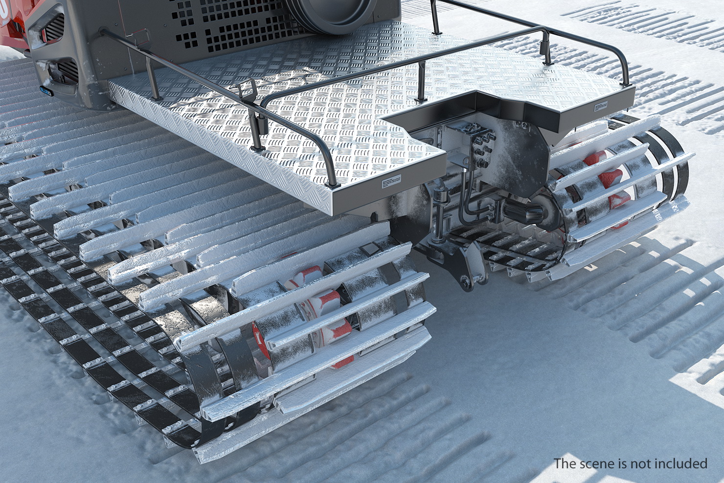 3D model Snowy PistenBully Snowcat
