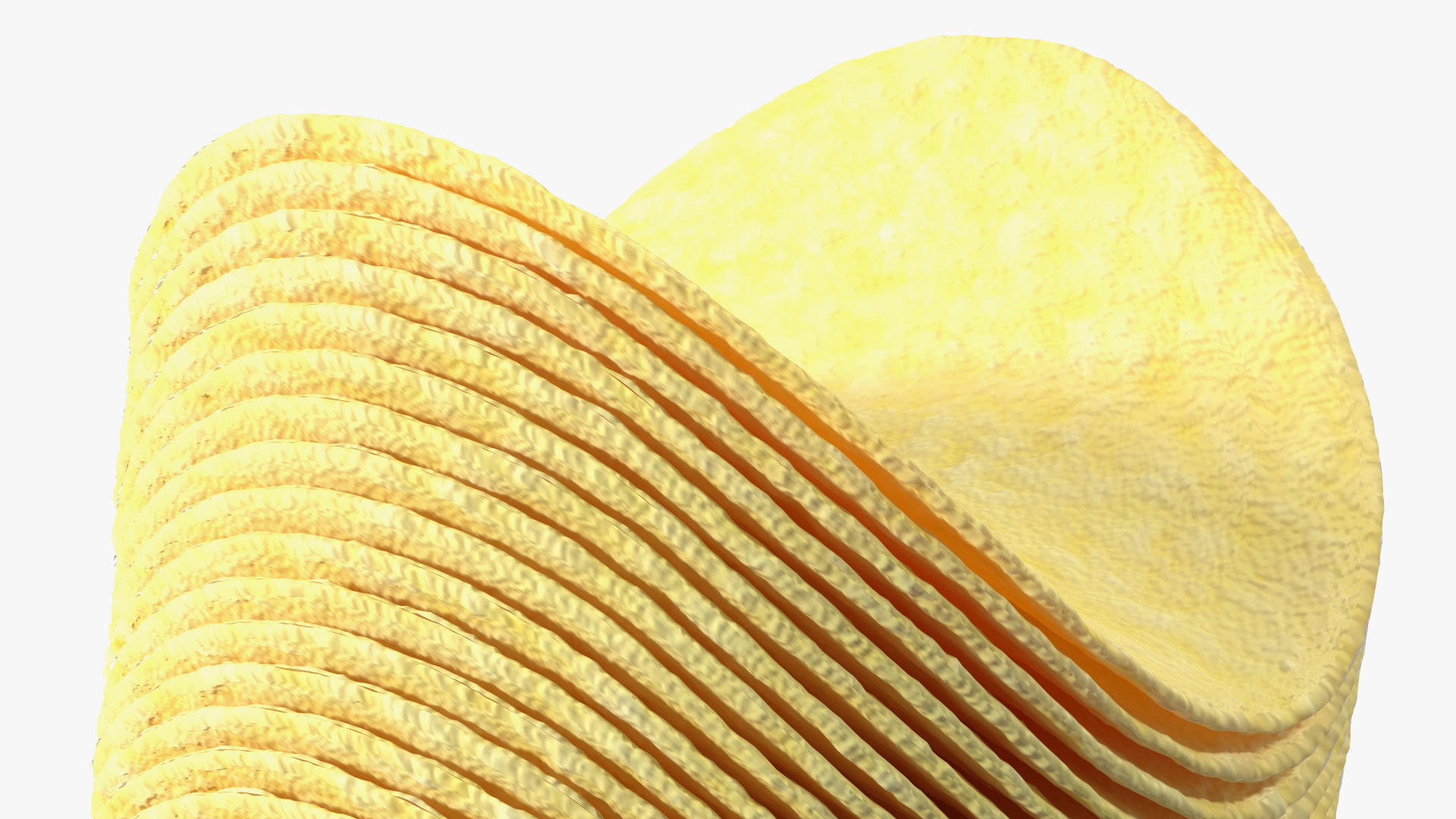 Small Opened Paper Tube of Potato Chips 3D model