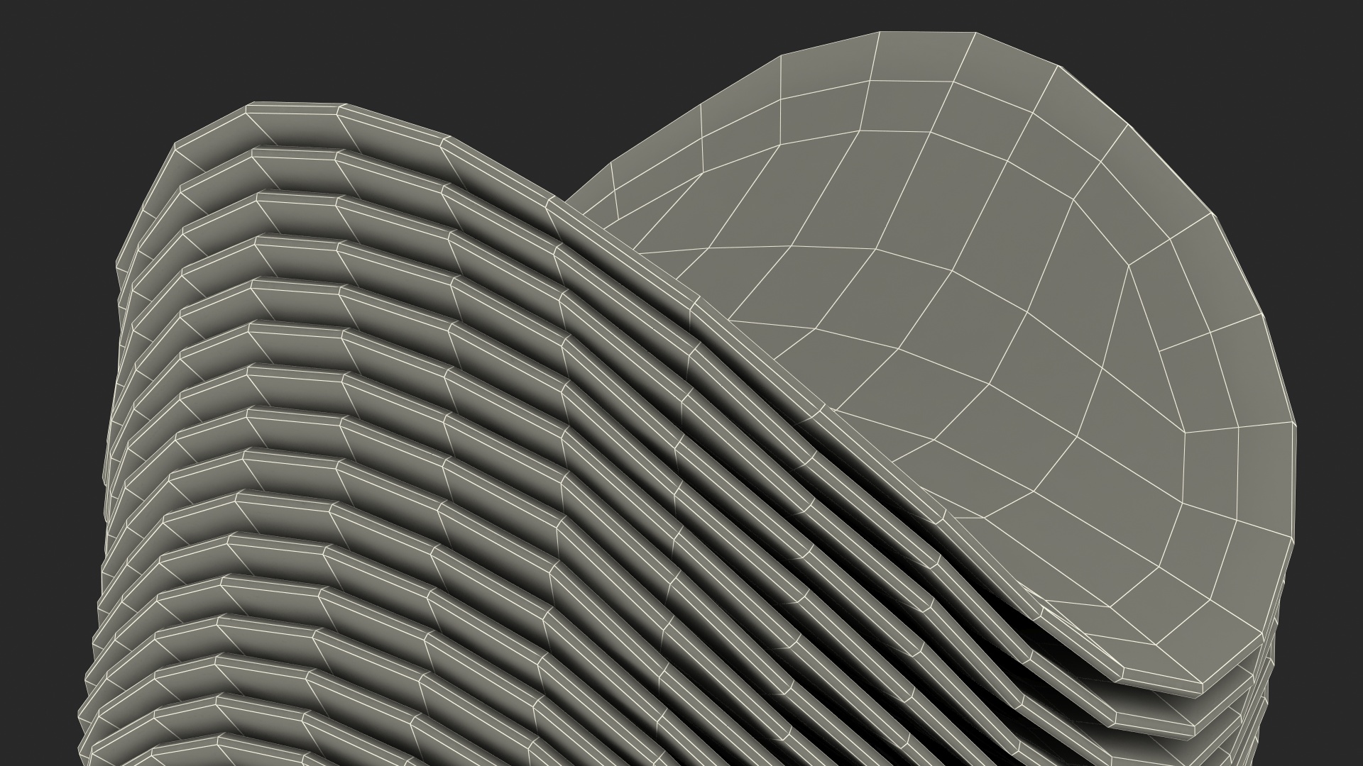 Small Opened Paper Tube of Potato Chips 3D model