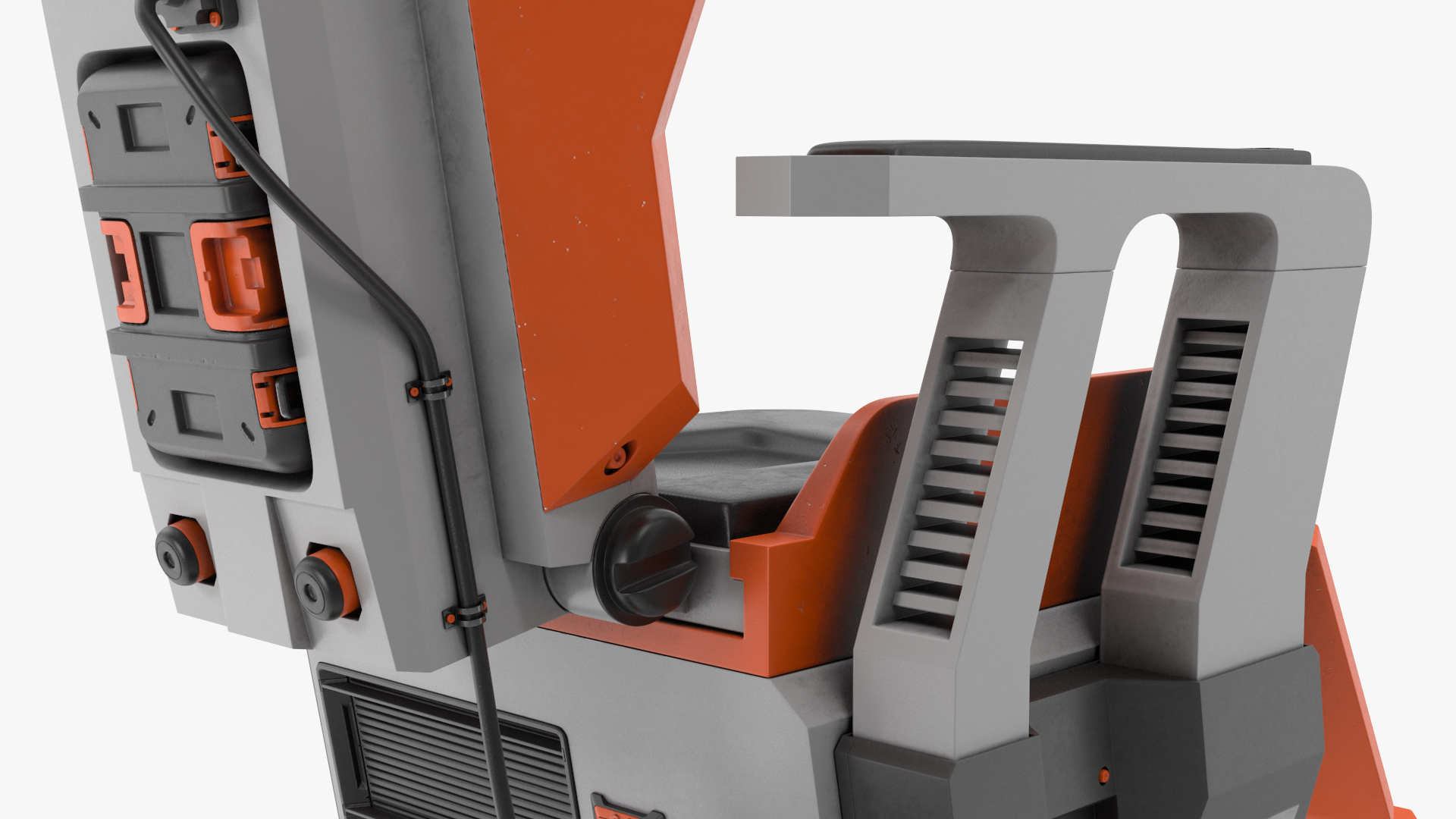 3D Futuristic Pilot Seat