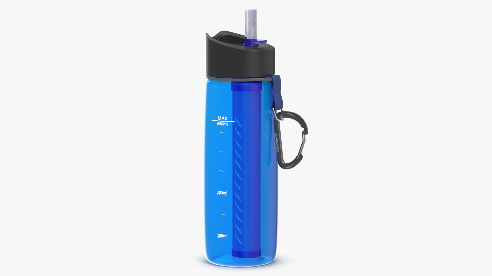 LifeStraw Go Water Filter Bottle Blue 3D