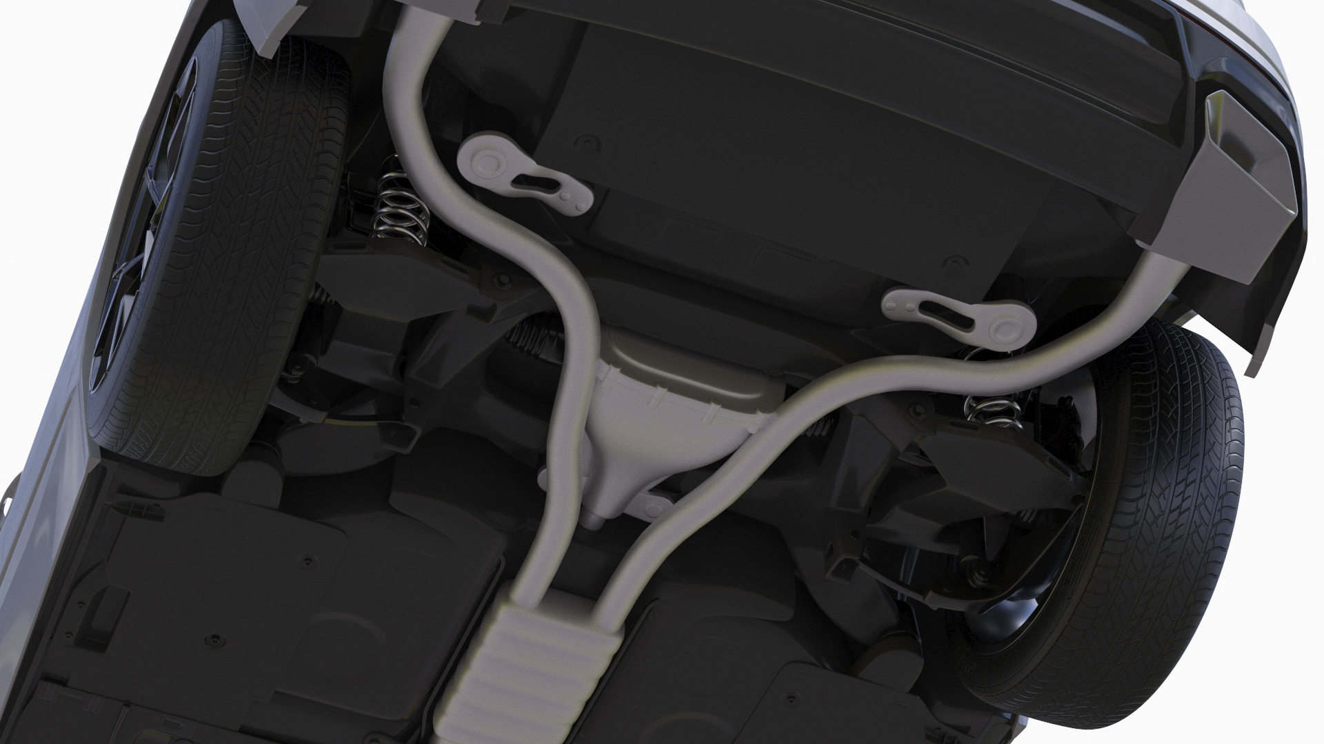 3D Volkswagen Touareg 2024 White Lights On Rigged