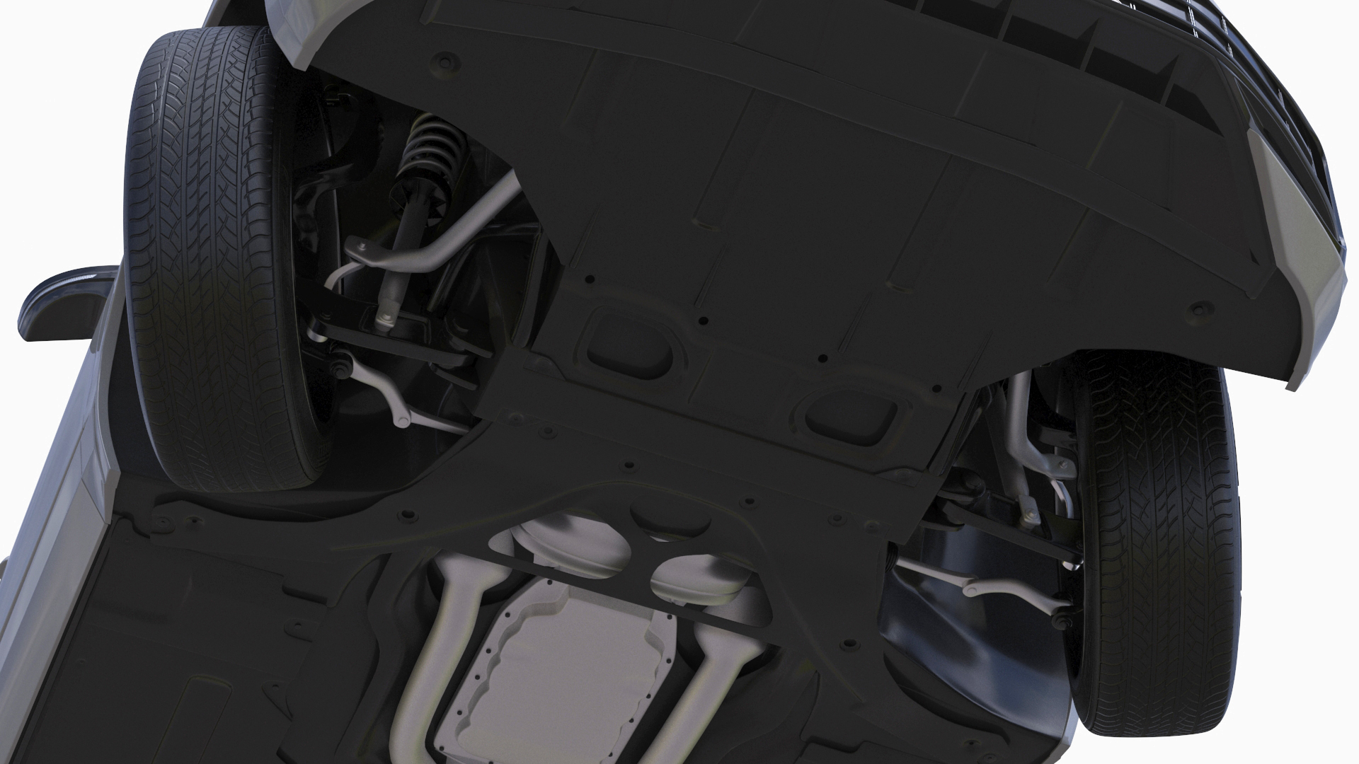 3D Volkswagen Touareg 2024 White Lights On Rigged