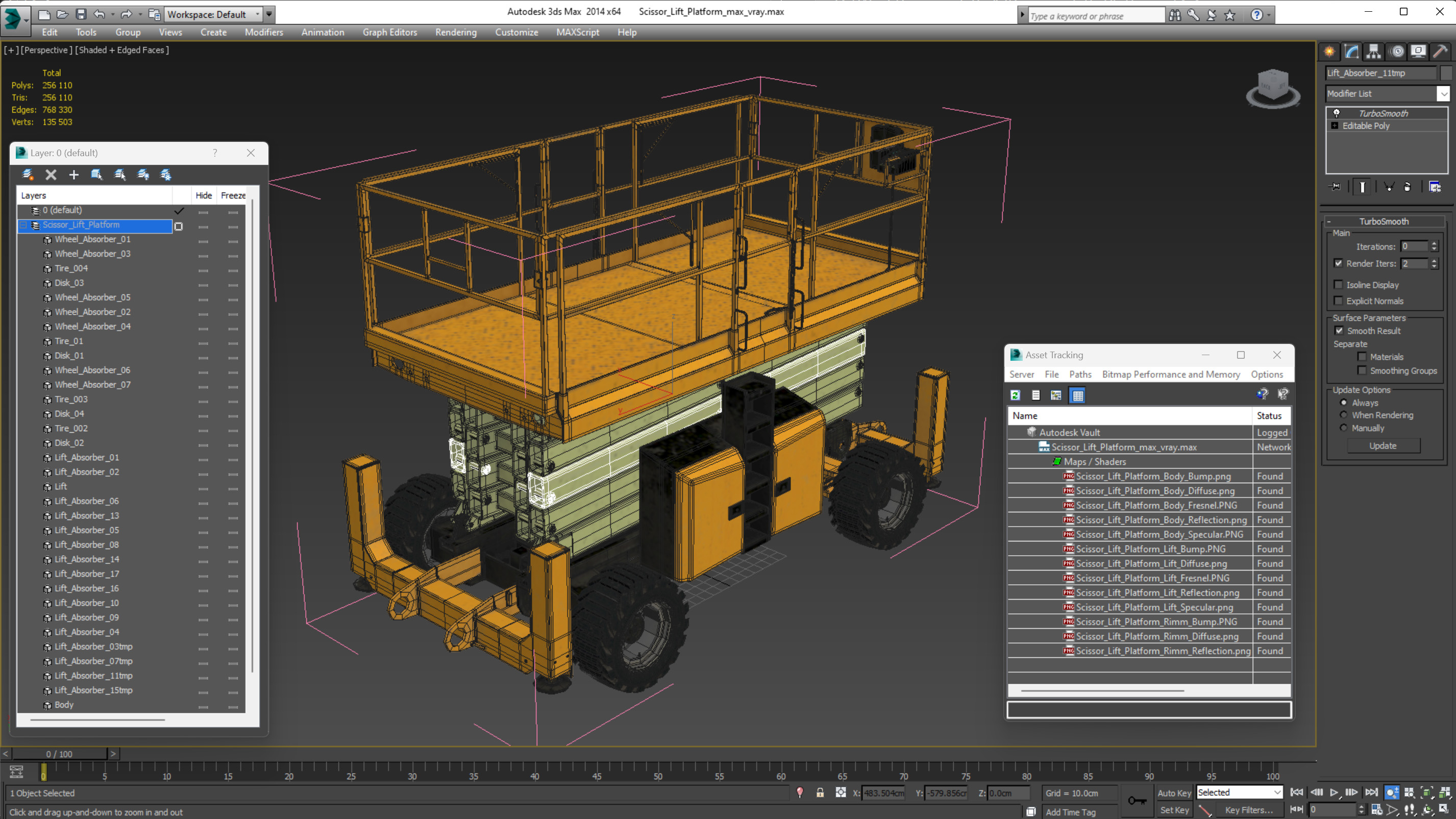 3D Scissor Lift Platform