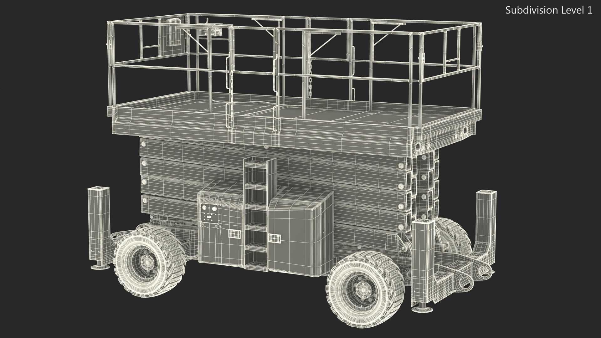 3D Scissor Lift Platform